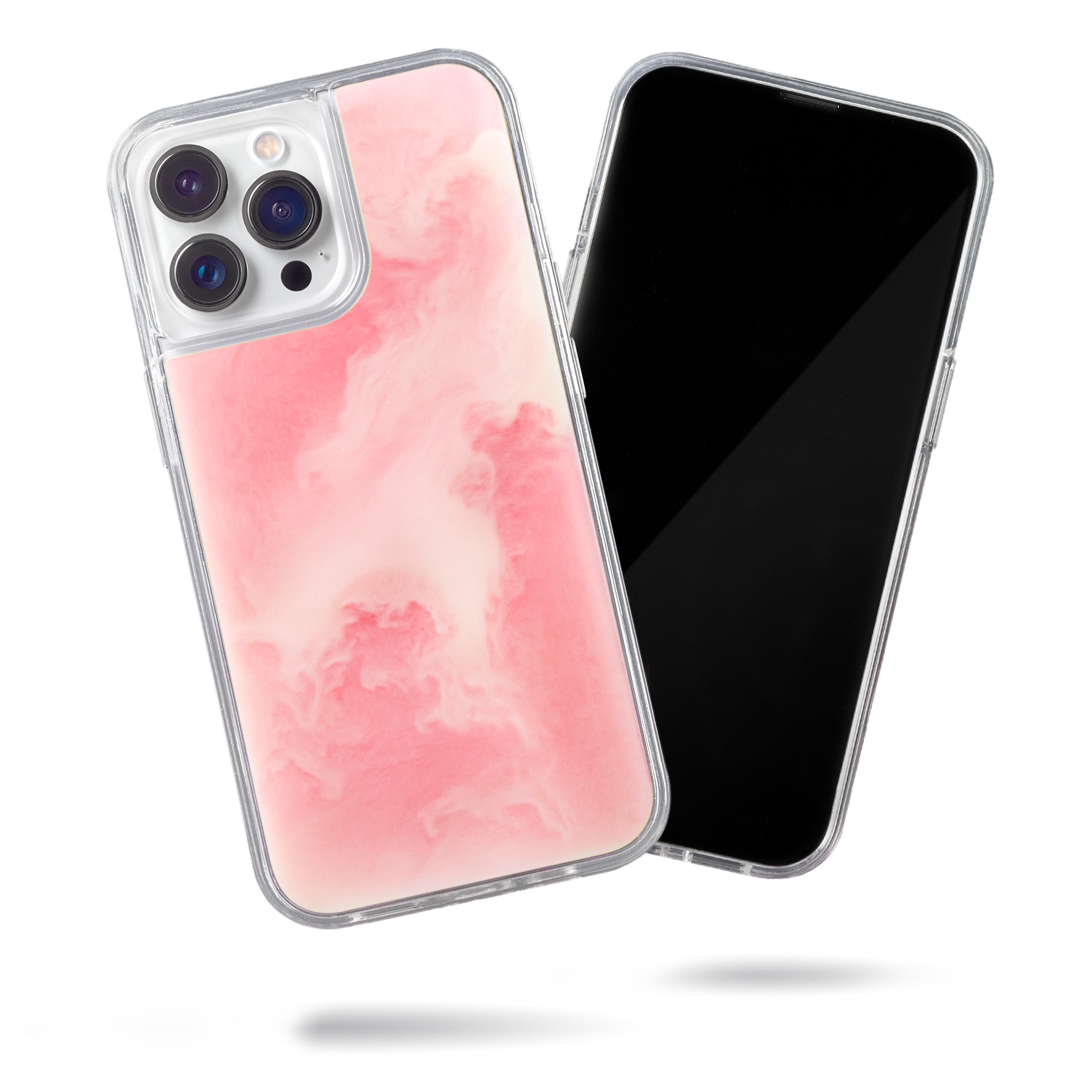 Neon Sand Case for iPhone 13 Pro Max - Pink Peach n Sand