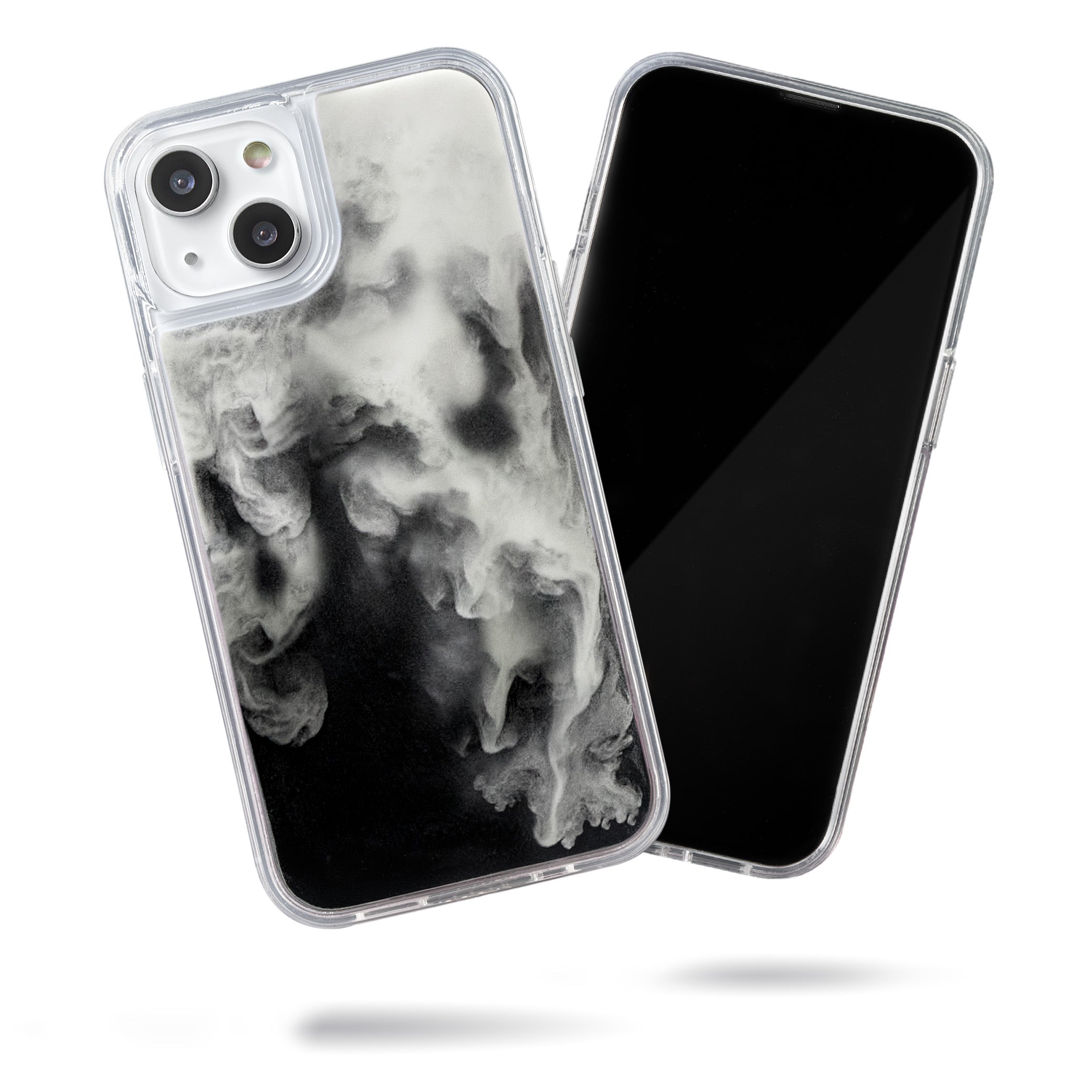 Neon Sand Case for iPhone 14 - Hi Contrast Black n White