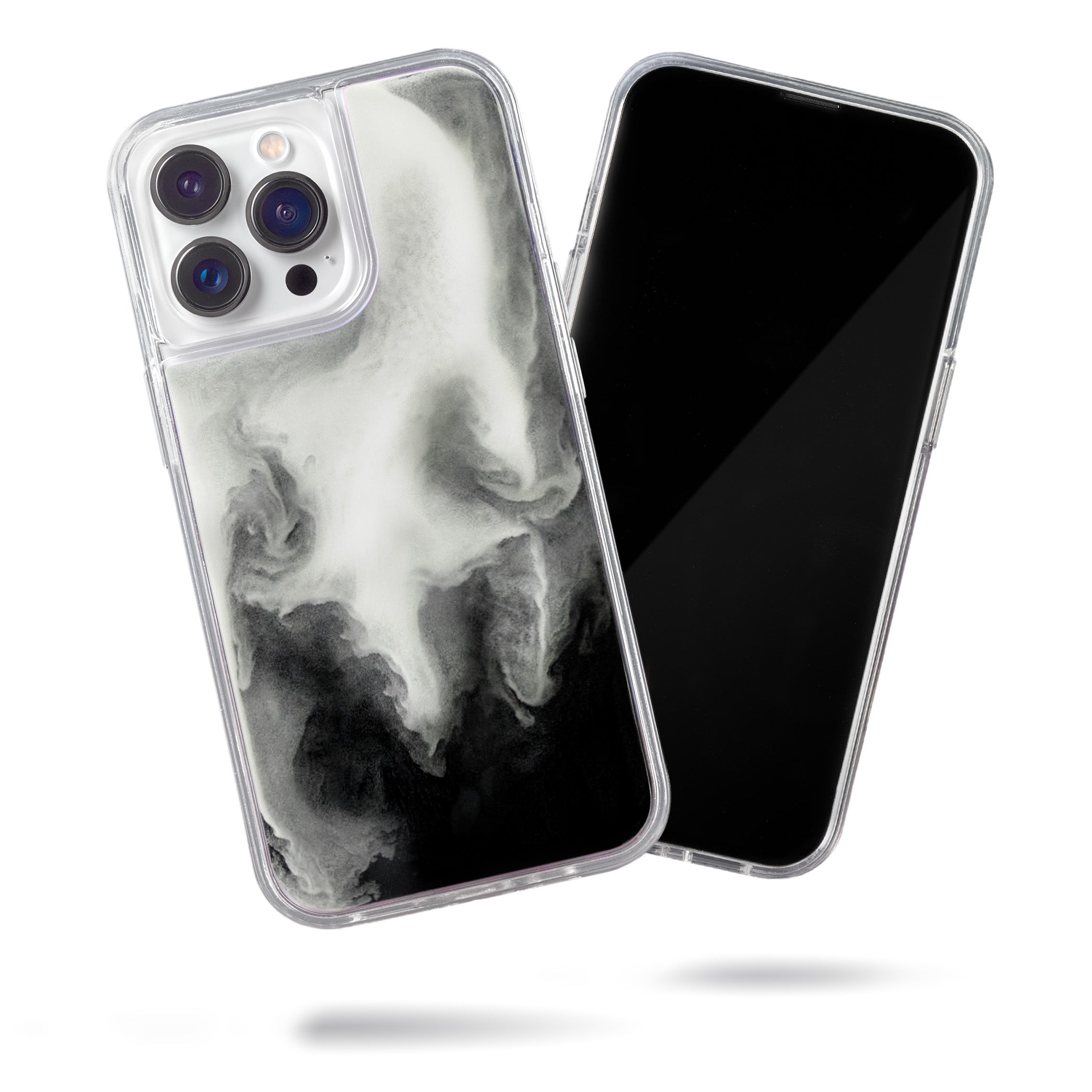 Neon Sand Case for iPhone 14 Pro Max - Hi Contrast Black n White
