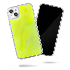 Neon Sand Case for iPhone 14 plus - Neon-Yellow Lemonade