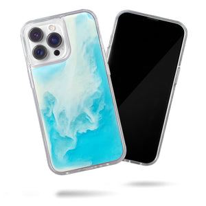 Neon Sand Case for iPhone 14 Pro Max - Ocean and Beach