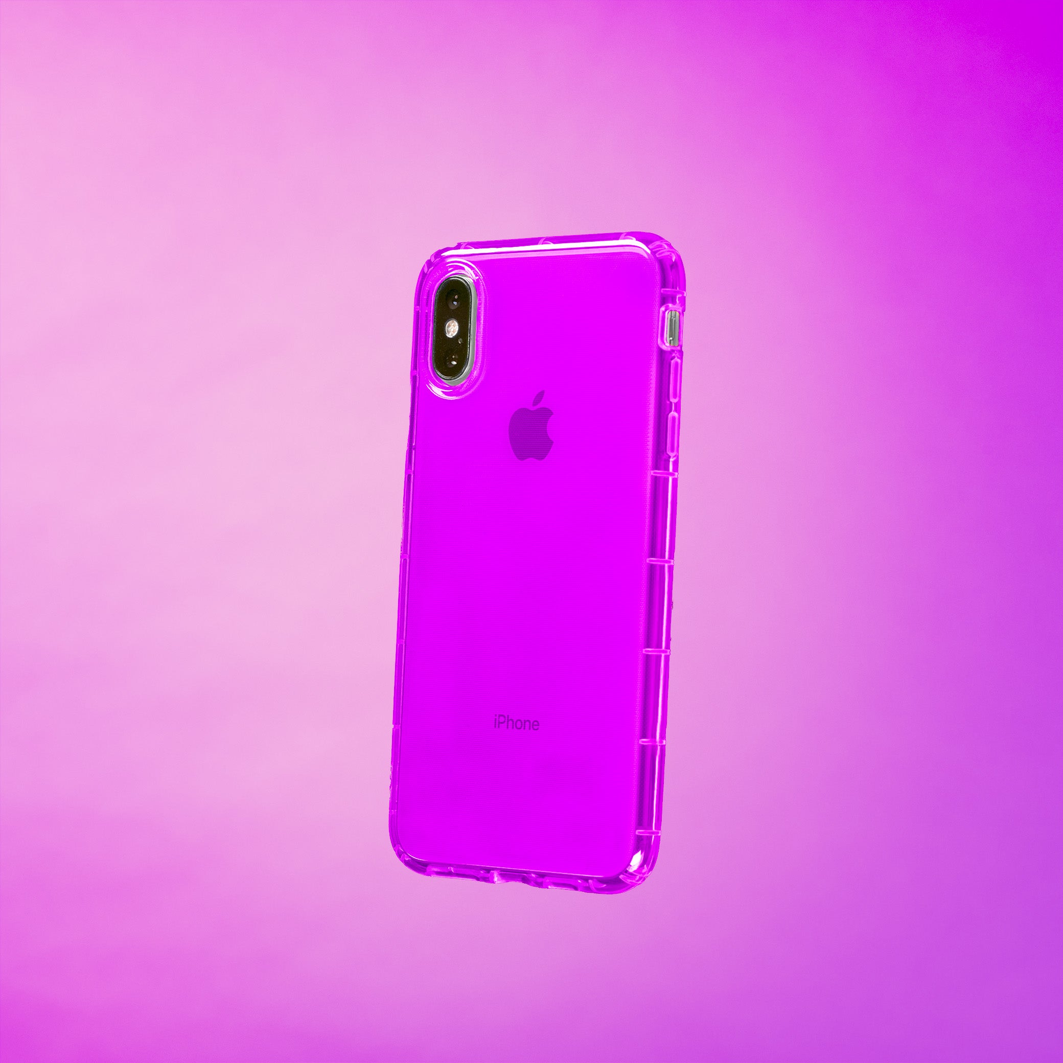 Highlighter Case for iPhone Xs/X - Saturated Vivid Purple