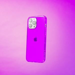 Highlighter Case for iPhone 14 Pro Max - Saturated Vivid Purple