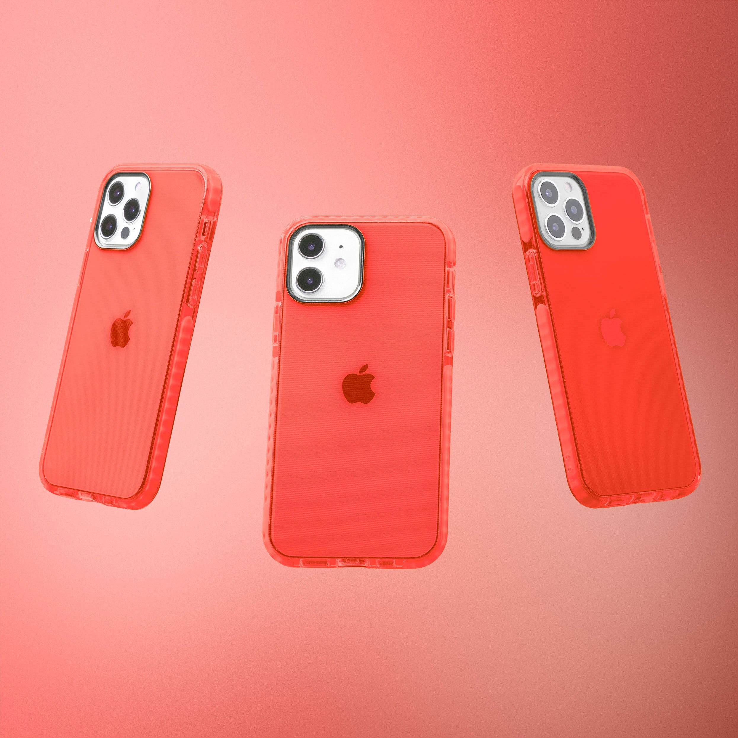 Barrier Case for iPhone 12 and 12 Pro - Electric Red Strawberry