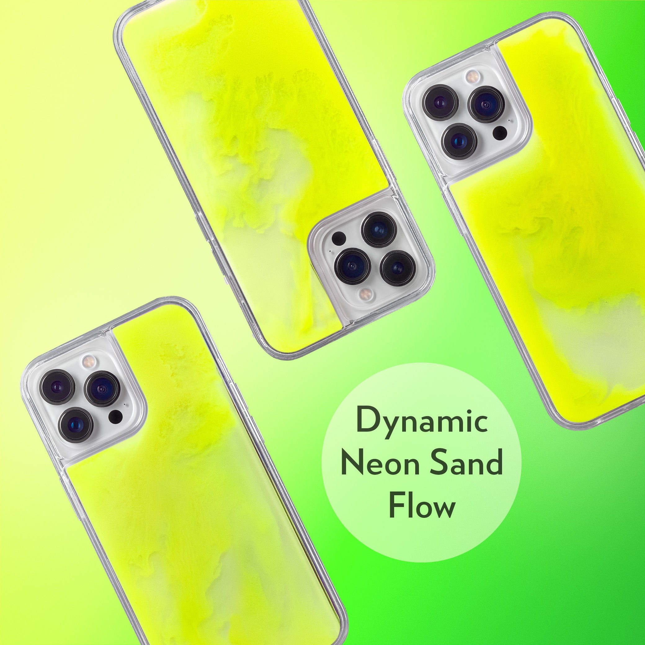 Neon Sand Case for iPhone 14 Pro Max - Neon-Yellow Lemonade