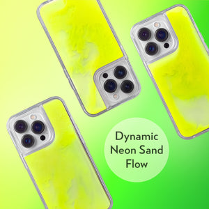 Neon Sand Case for iPhone 14 Pro - Neon-Yellow Lemonade