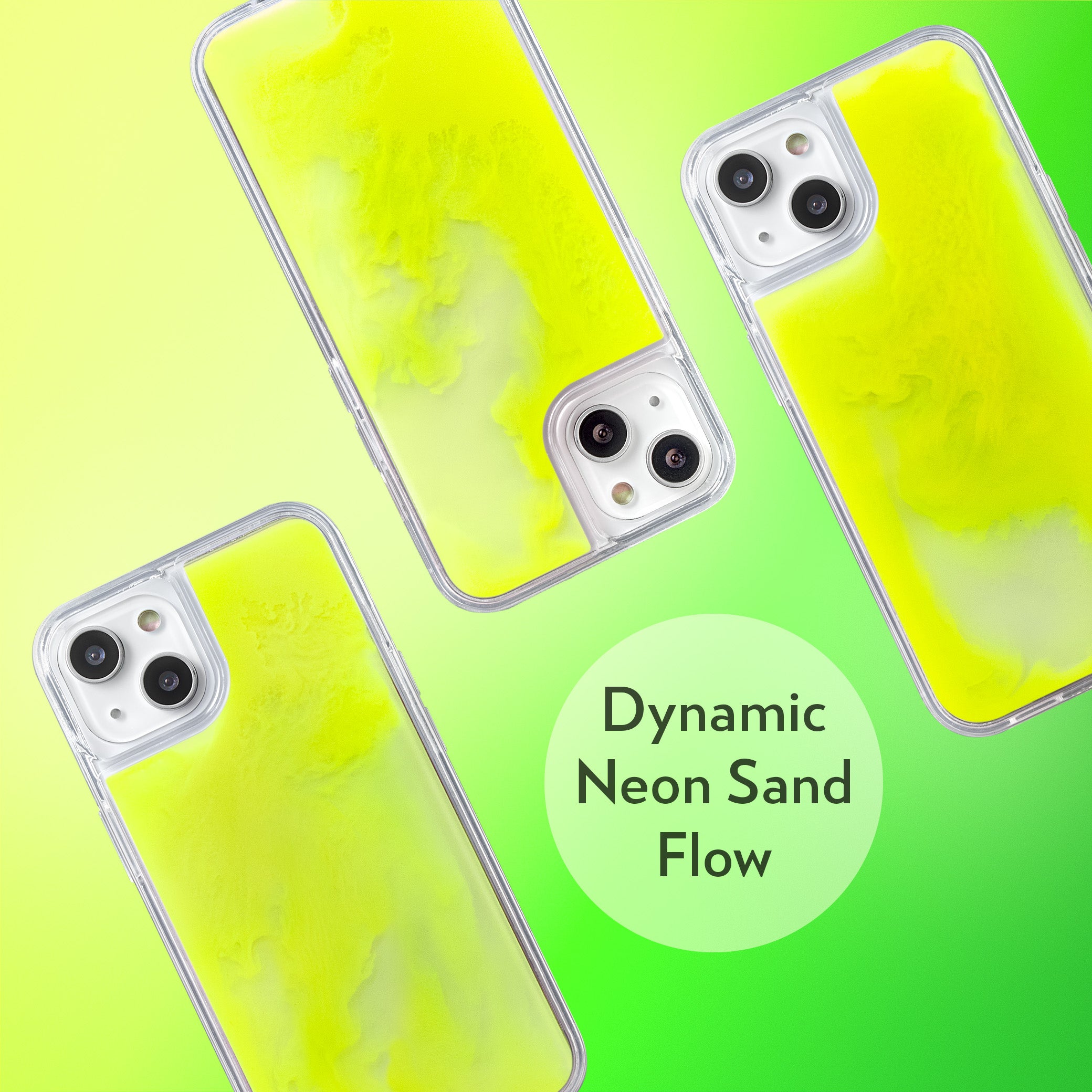 Neon Sand Case for iPhone 13 - Neon-Yellow Lemonade