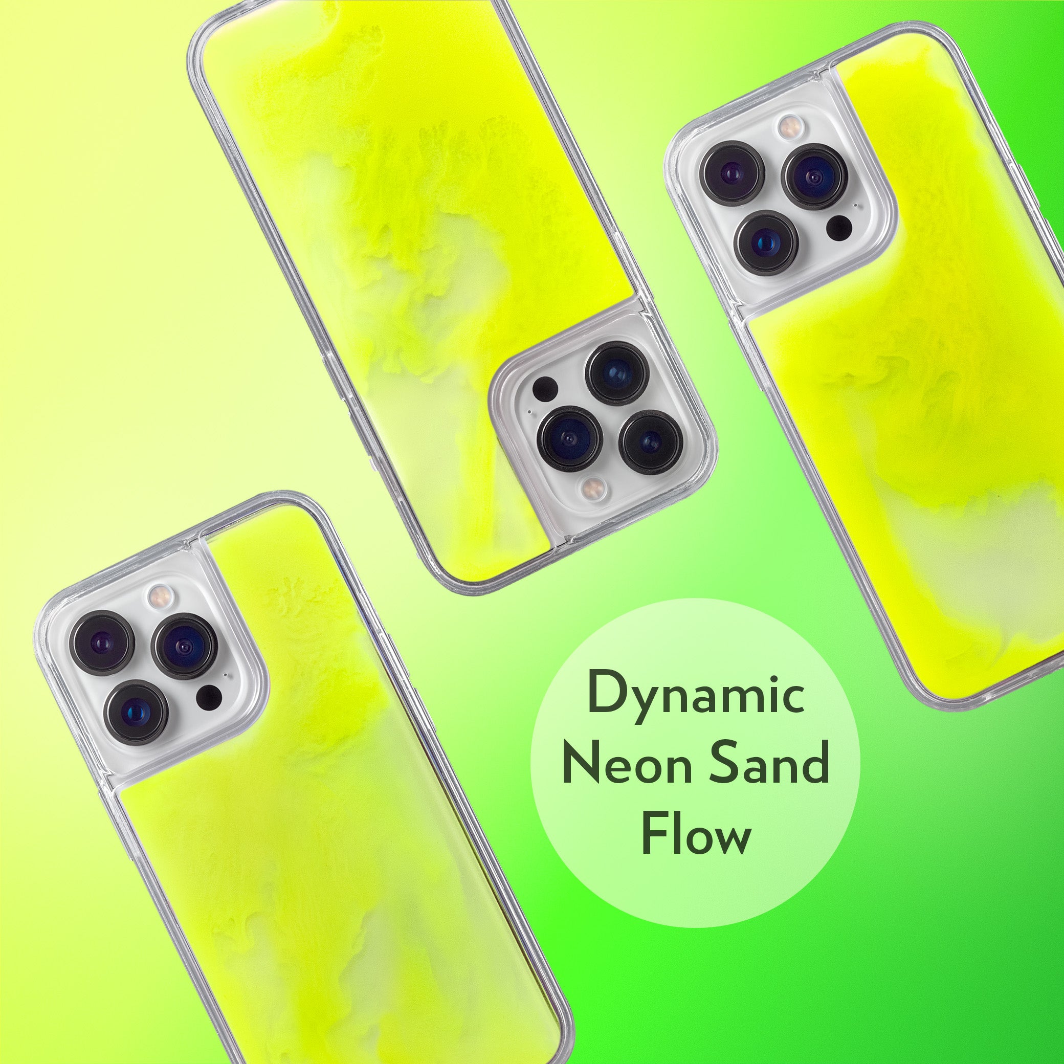 Neon Sand Case for iPhone 13 Pro - Neon-Yellow Lemonade