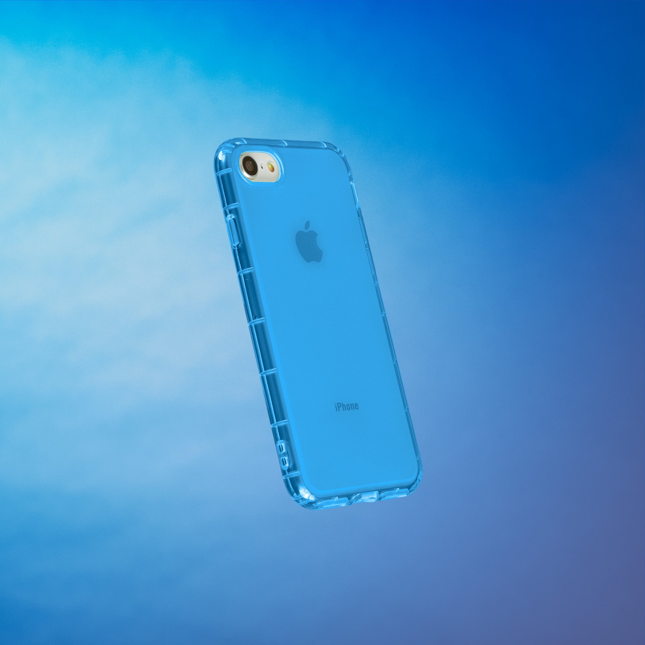 Highlighter Case for iPhone SE, iPhone 8 & iPhone 7 - Elevated Azure Blue