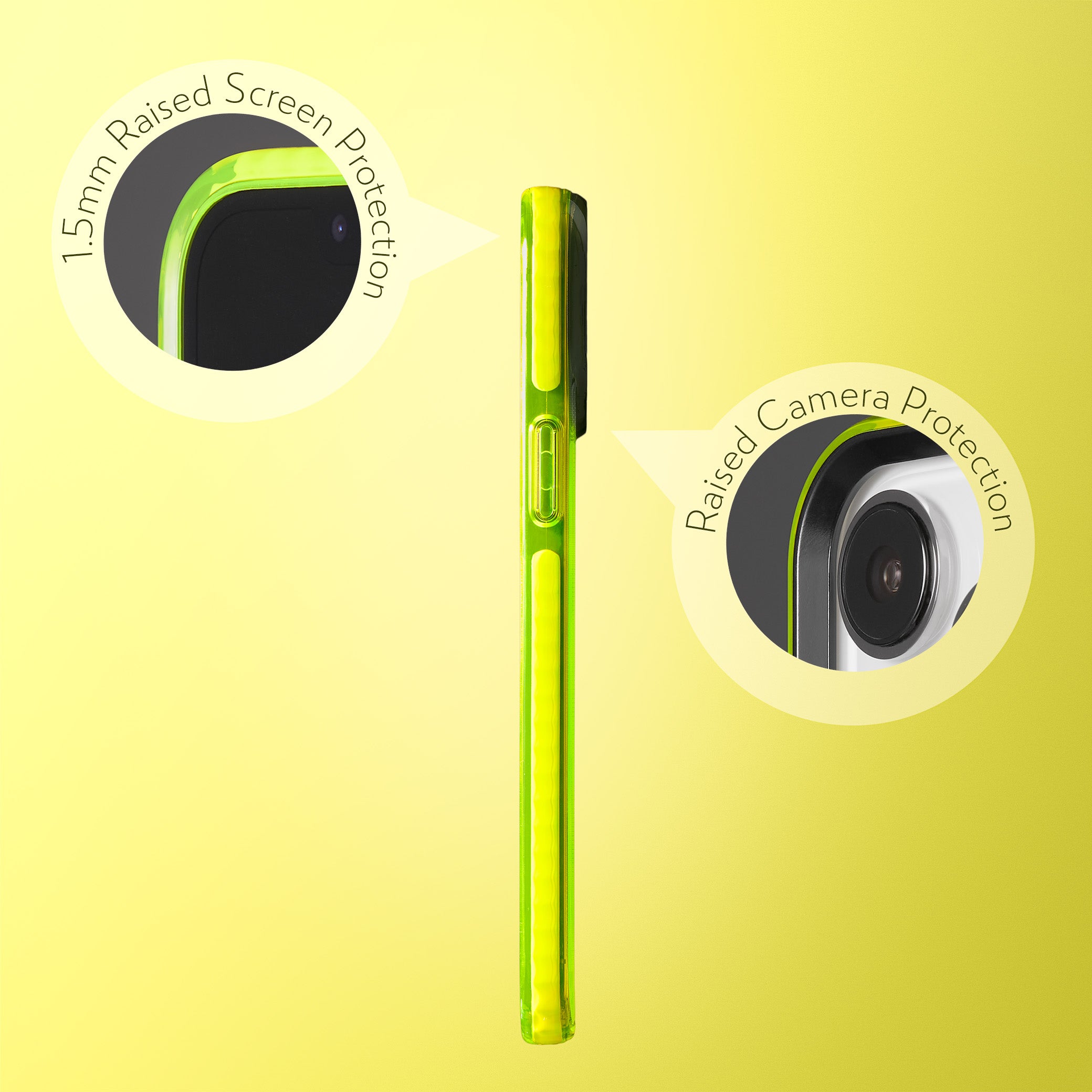 Highlighter Case for iPhone 13 Pro Max - Conspicuous Neon Yellow