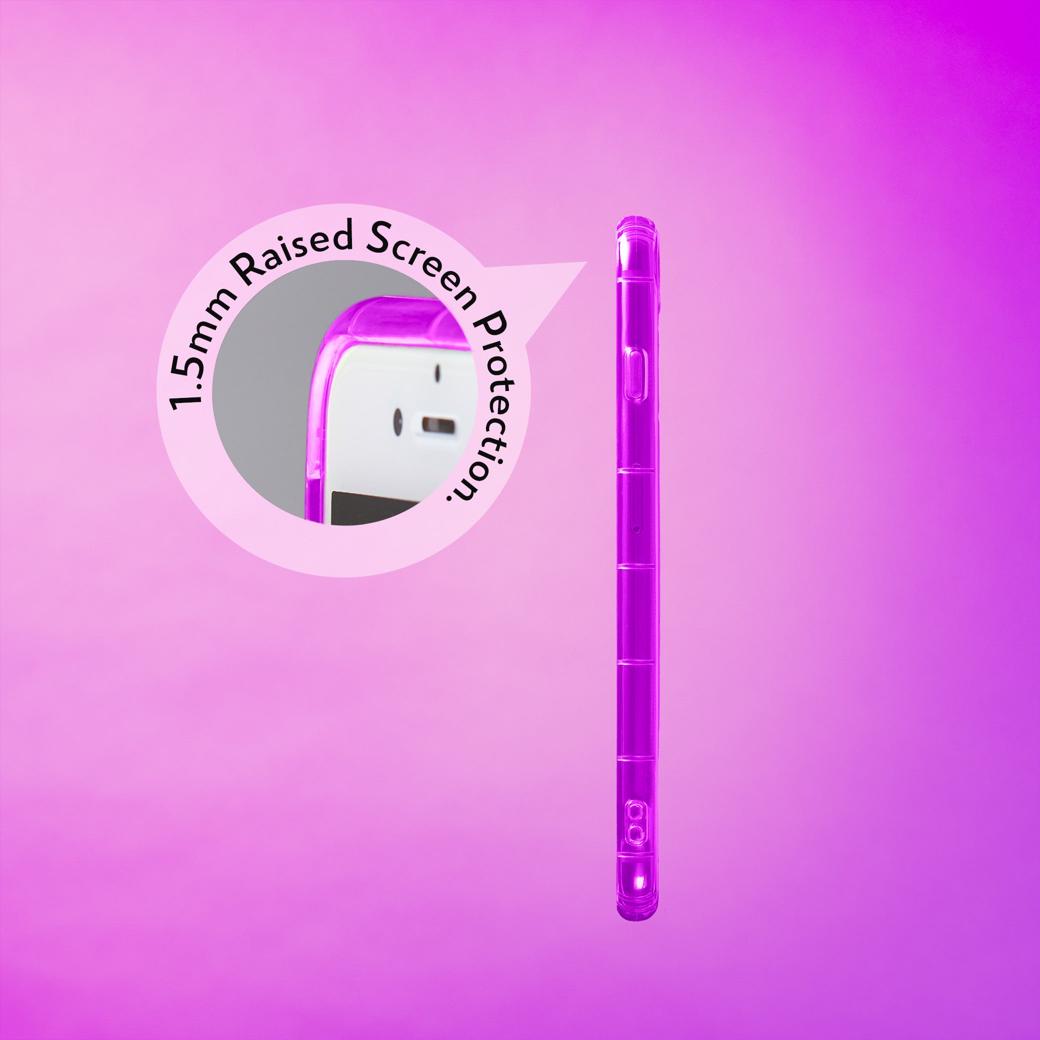 Highlighter Case for iPhone 8 Plus - Saturated Vivid Purple