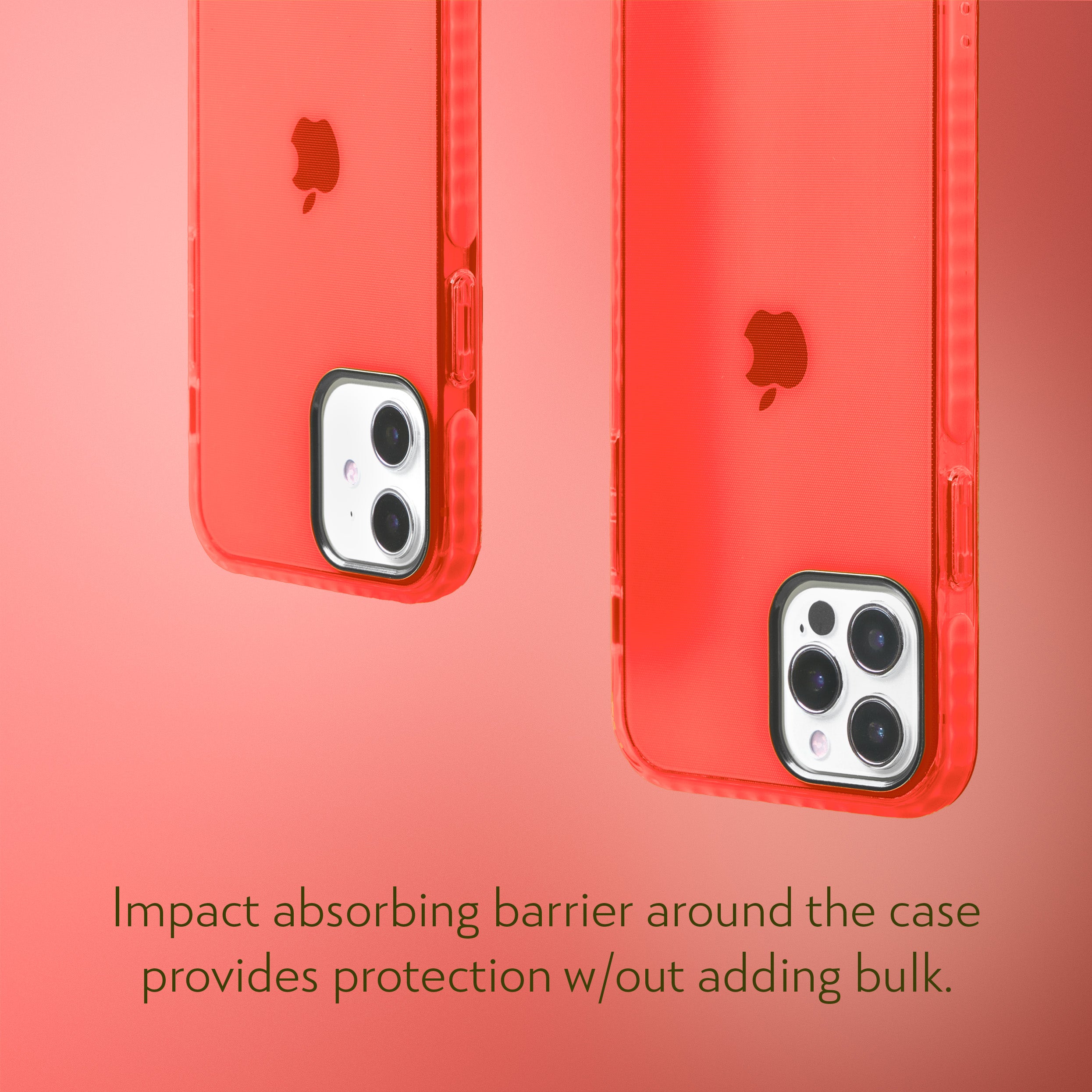 Barrier Case for iPhone 12 and 12 Pro - Electric Red Strawberry