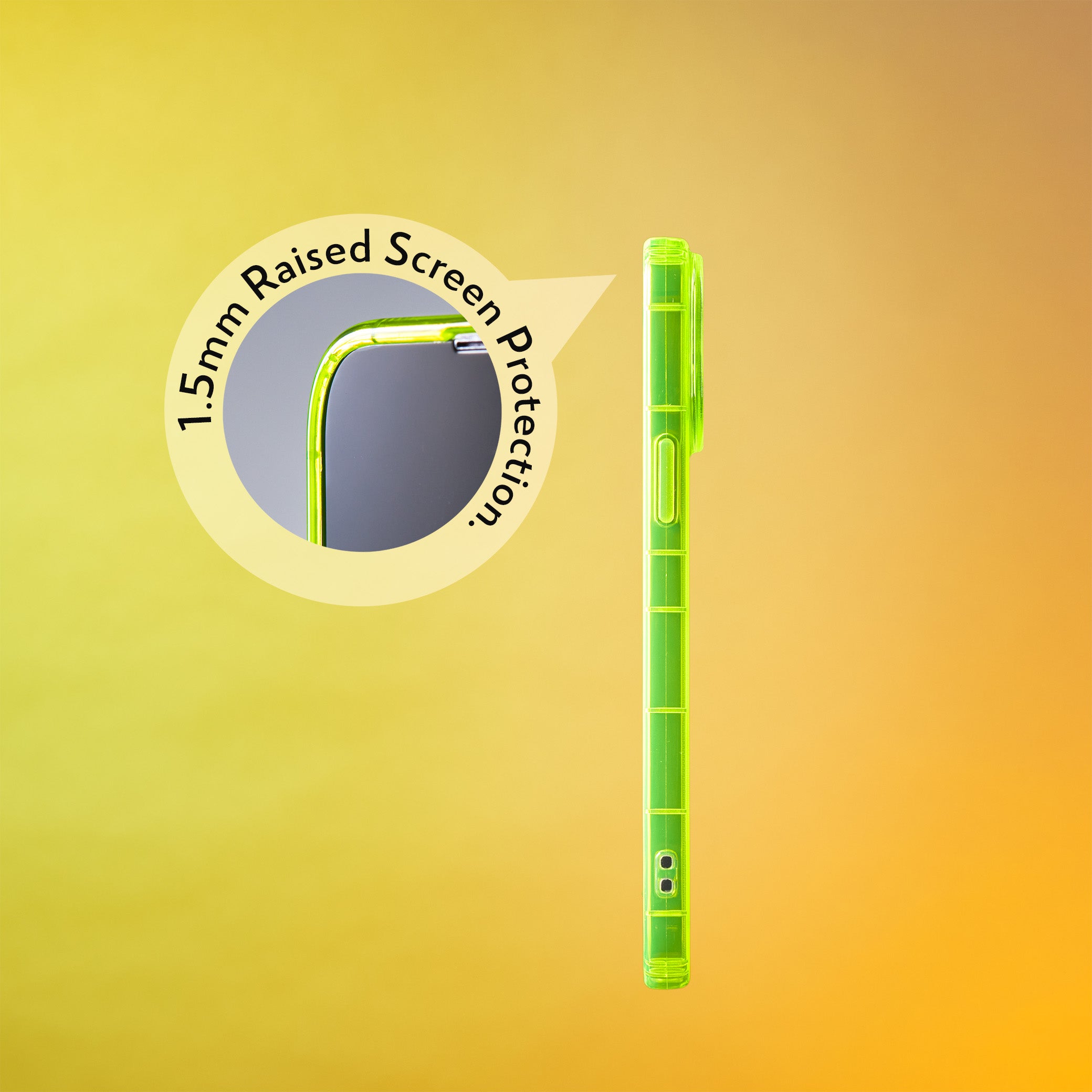 Highlighter Case for iPhone 14 Pro Max - Conspicuous Neon Yellow