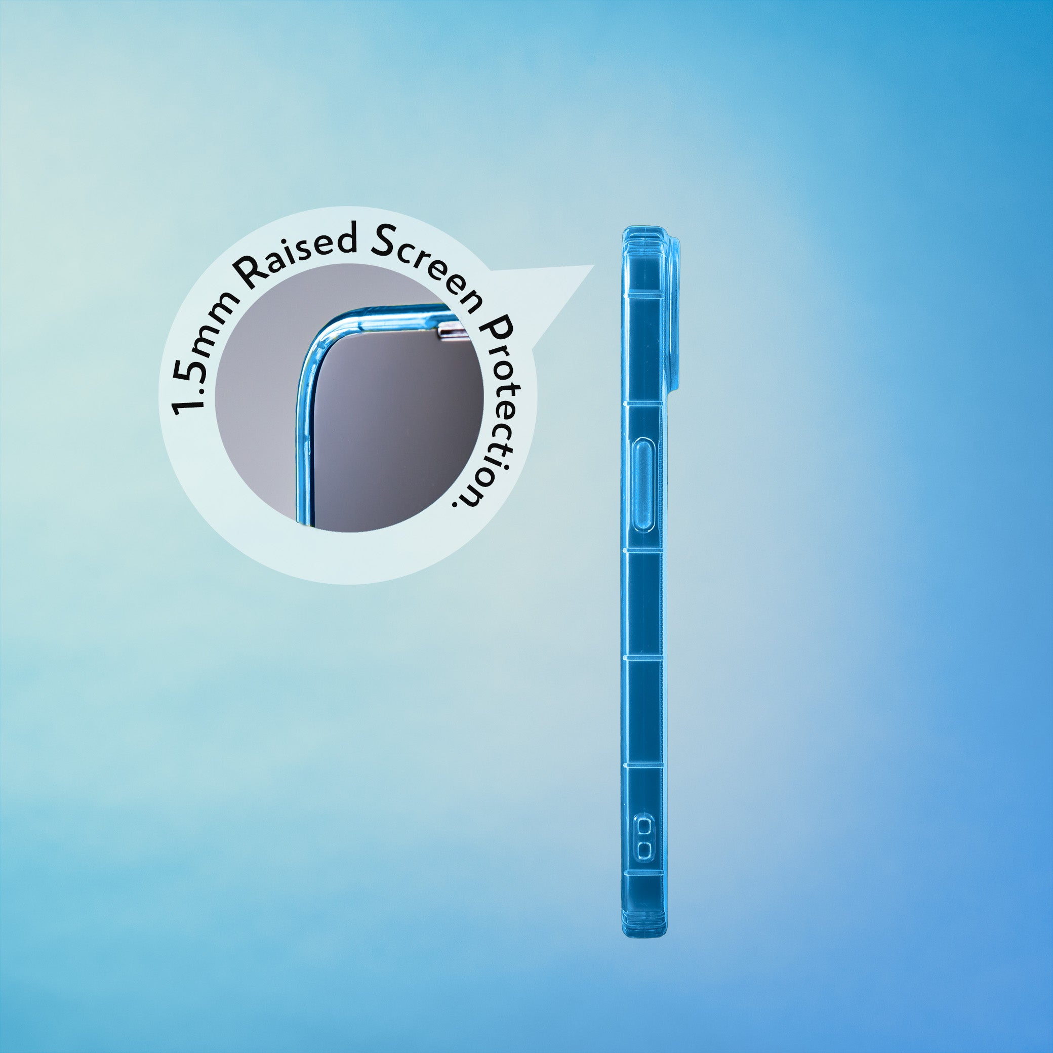 Highlighter Case for iPhone 14 Plus - Elevated Azure Blue