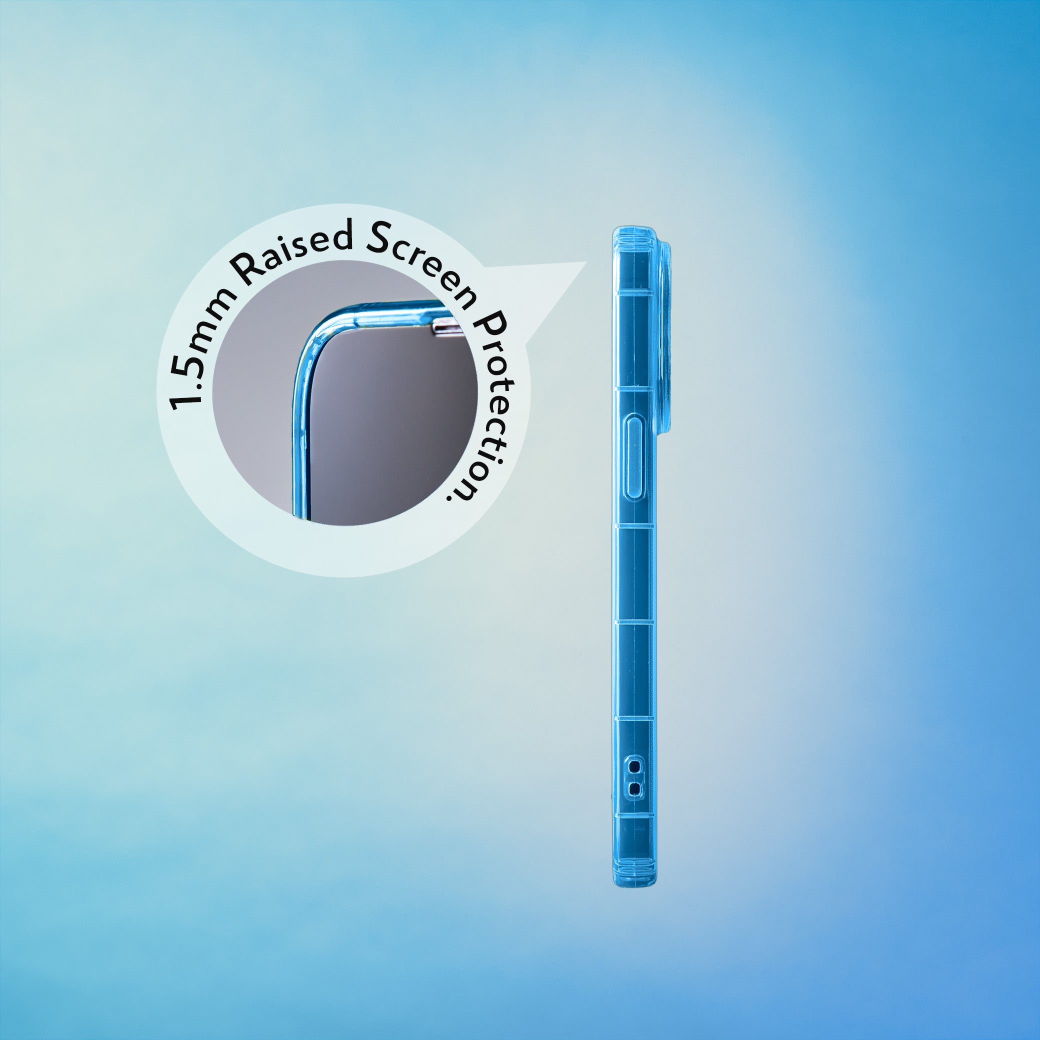 Highlighter Case for iPhone 14 Pro - Elevated Azure Blue