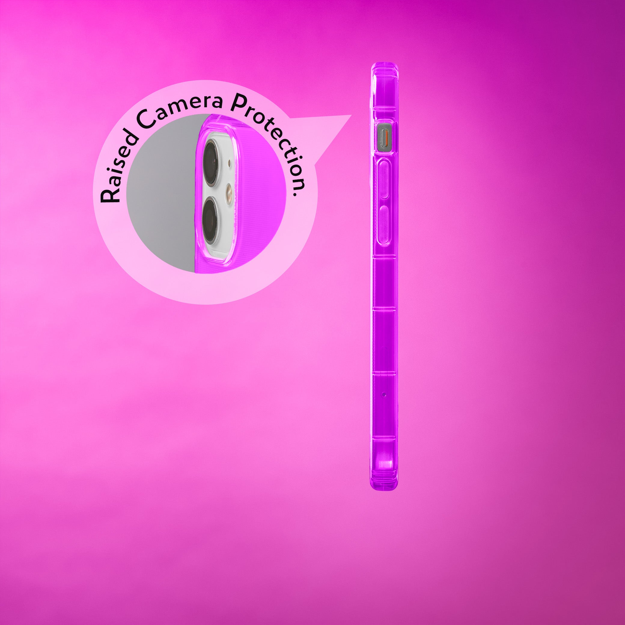 Highlighter Case for iPhone 12 and 12 Pro - Saturated Vivid Purple