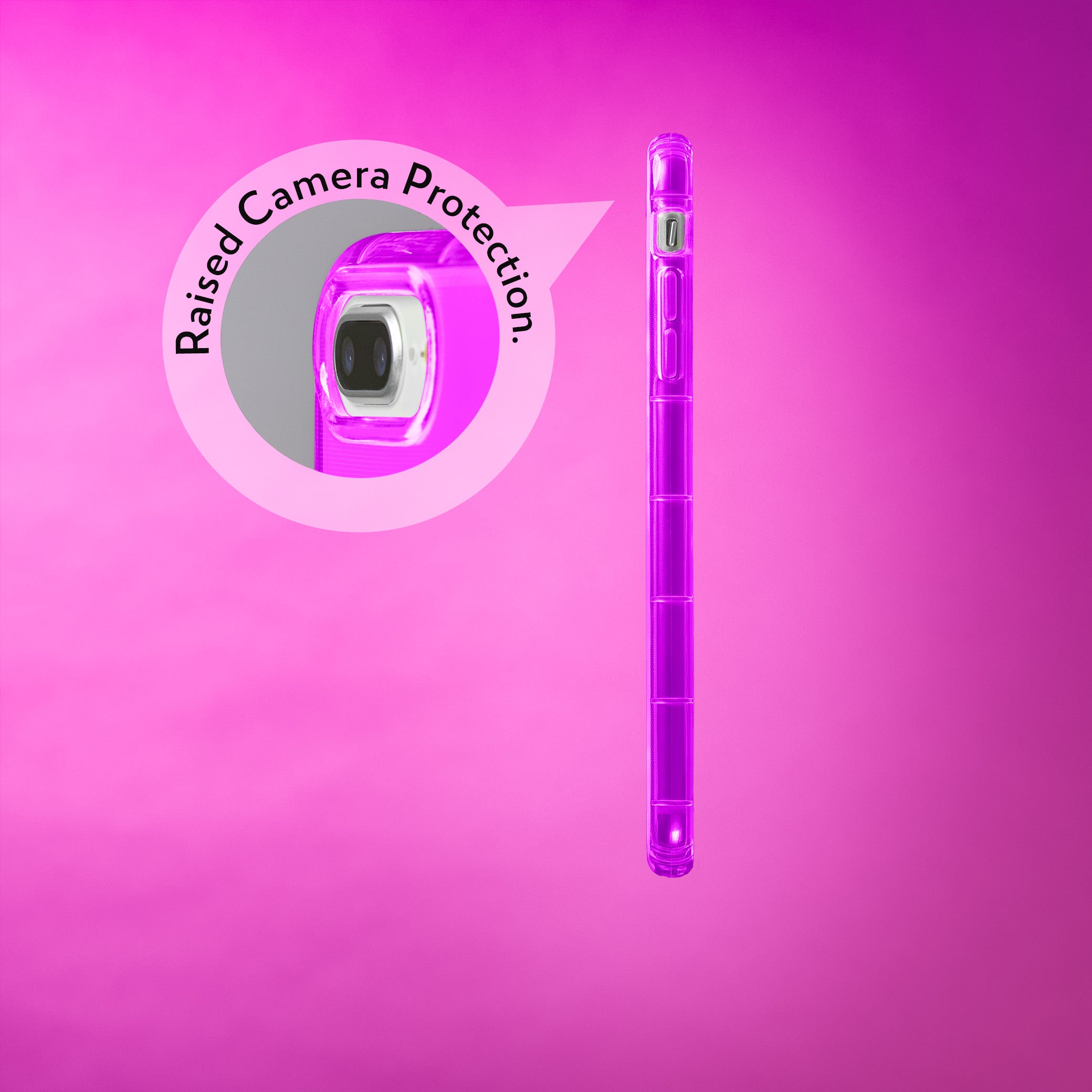 Highlighter Case for iPhone 8 Plus - Saturated Vivid Purple