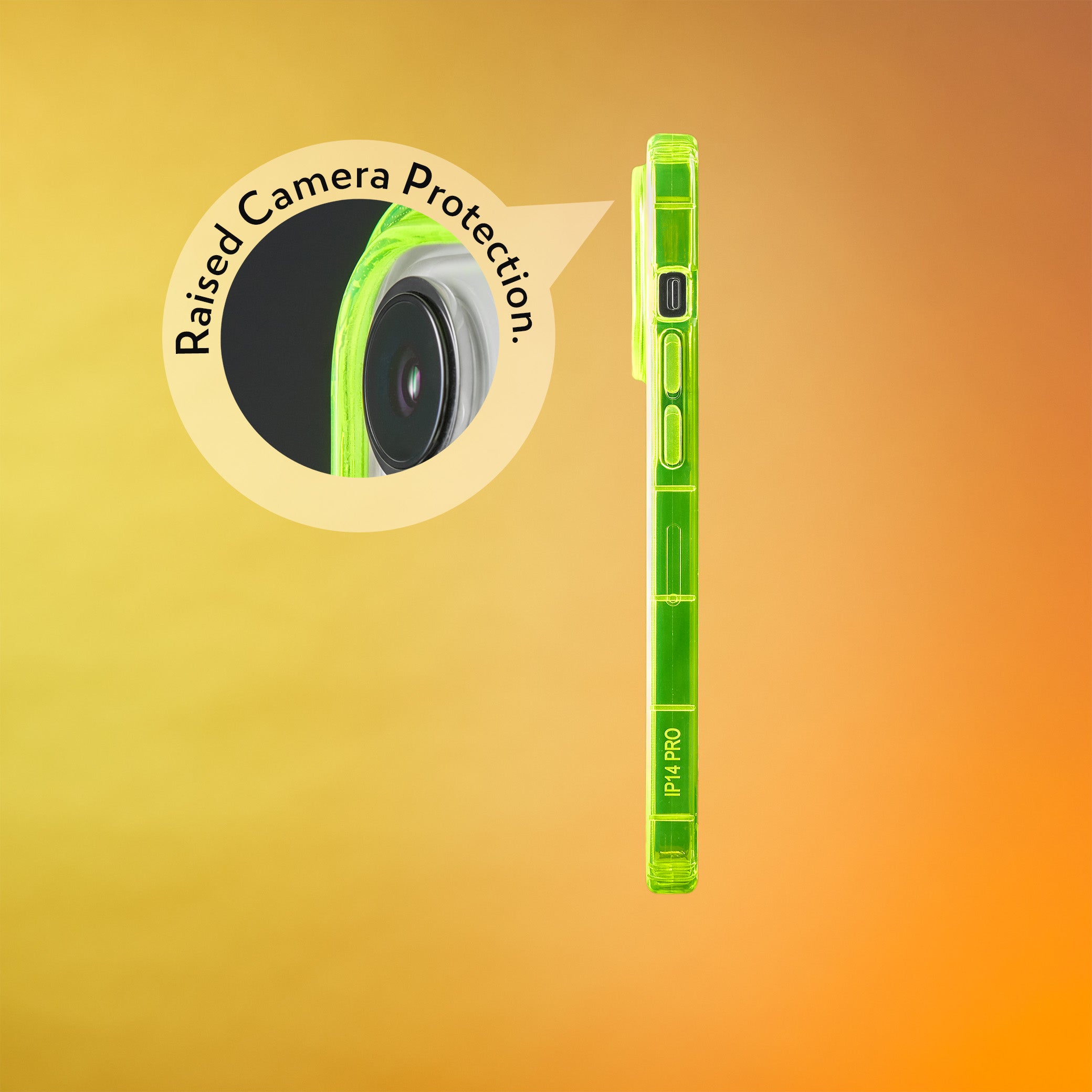 Highlighter Case for iPhone 14 Pro - Conspicuous Neon Yellow