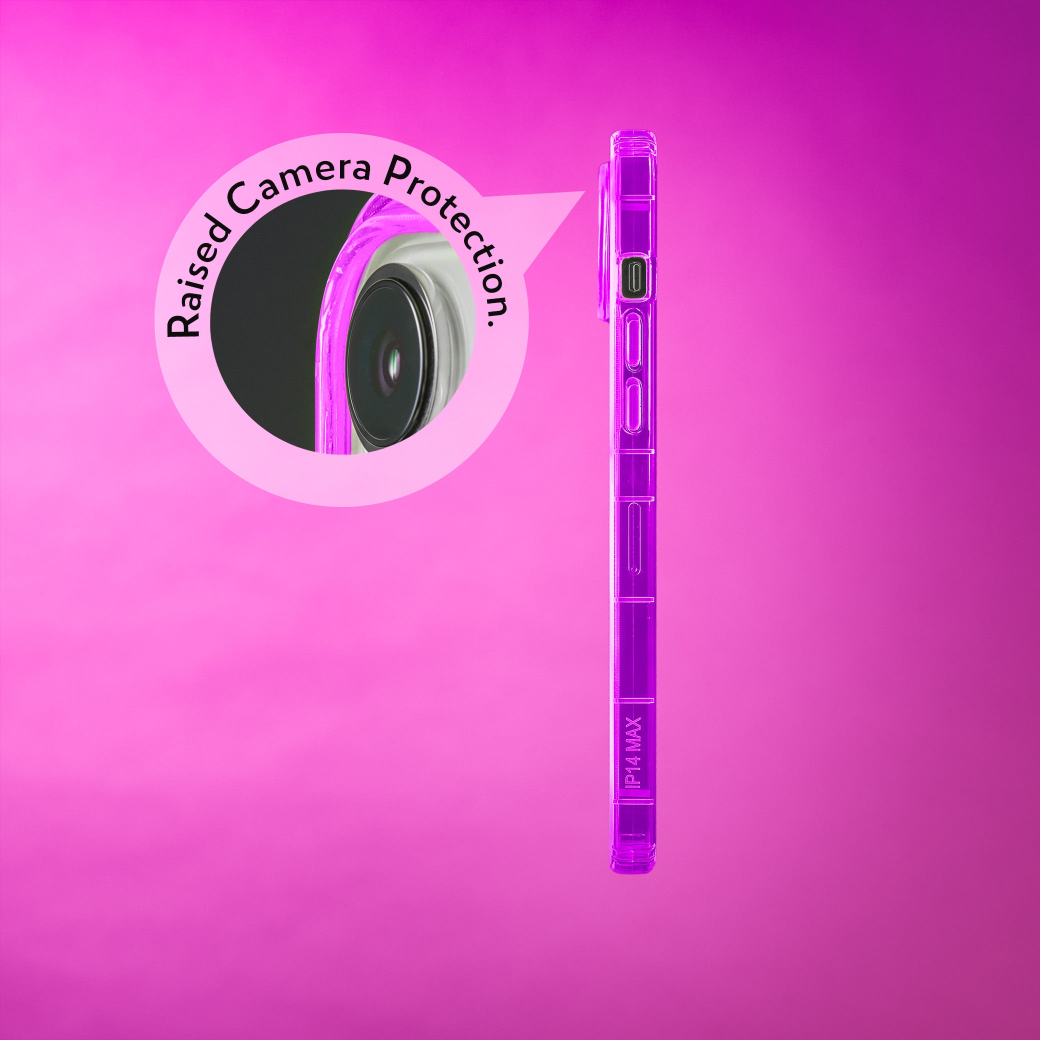 Highlighter Case for iPhone 14 Plus - Saturated Vivid Purple