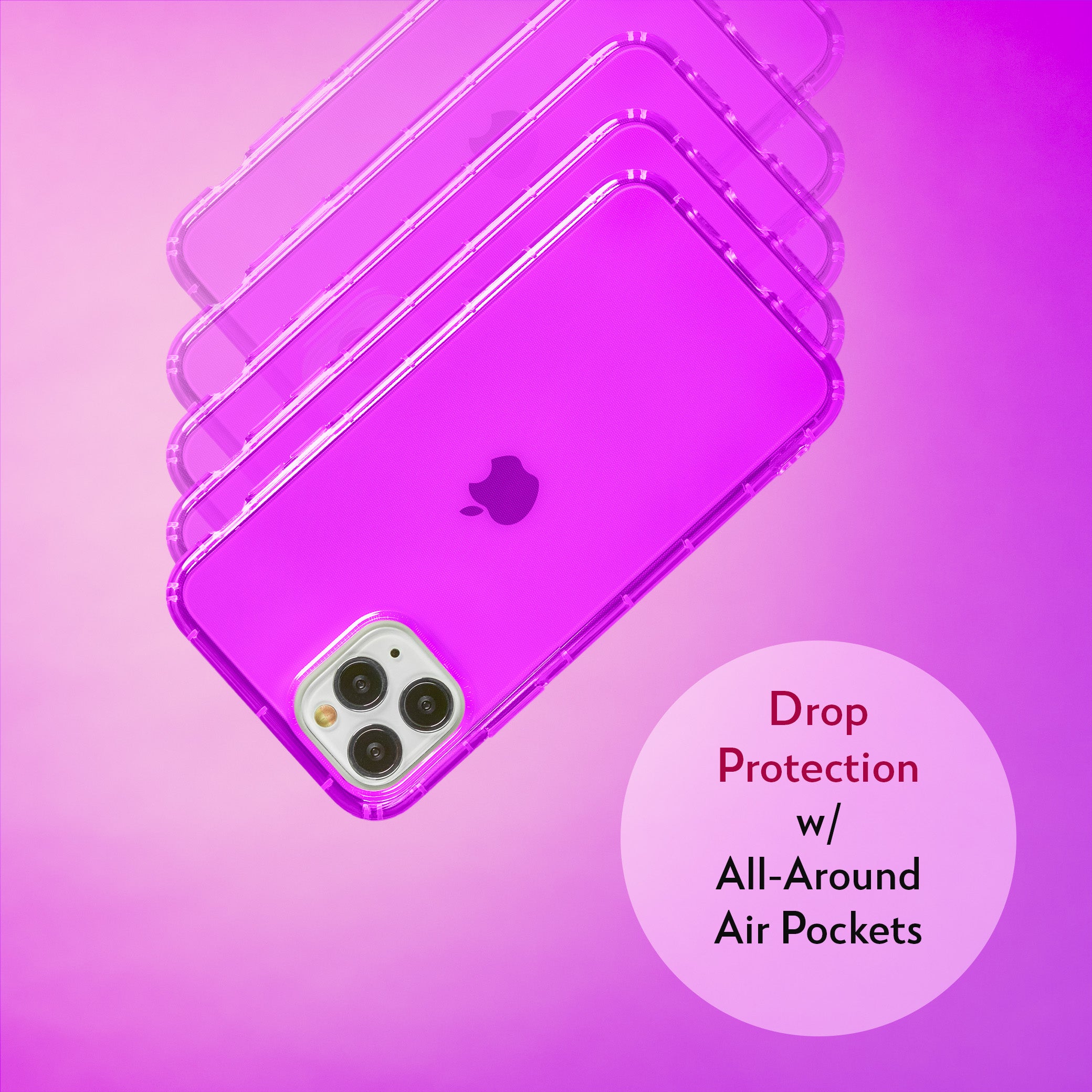 Highlighter Case for iPhone 11 Pro - Saturated Vivid Purple