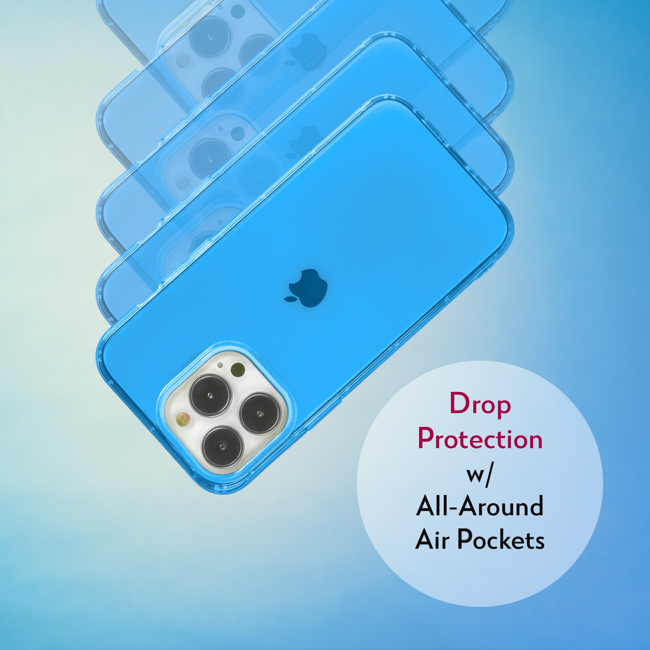 Highlighter Case for iPhone 13 Pro Max - Elevated Azure Blue