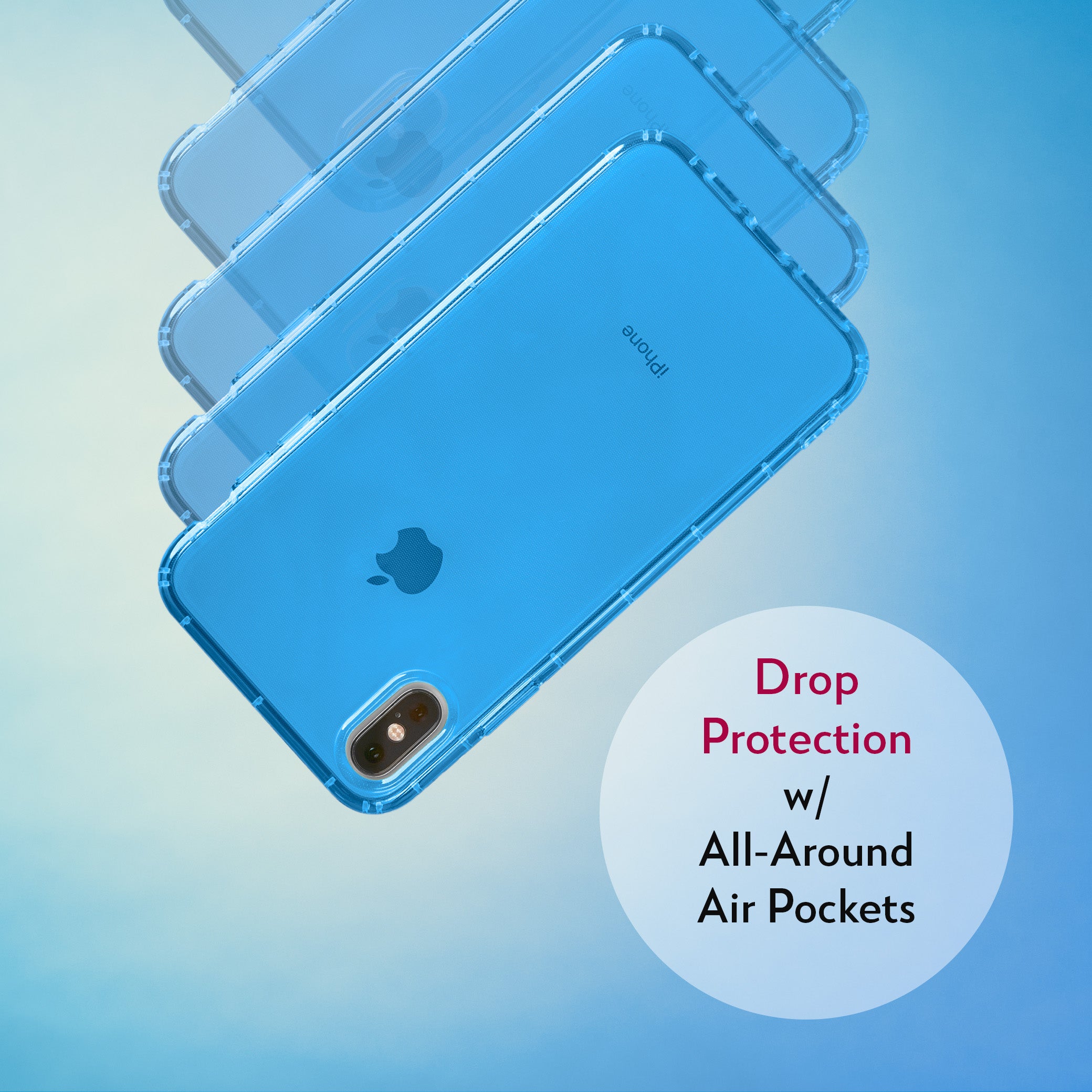 Highlighter Case for iPhone Xs Max - Elevated Azure Blue
