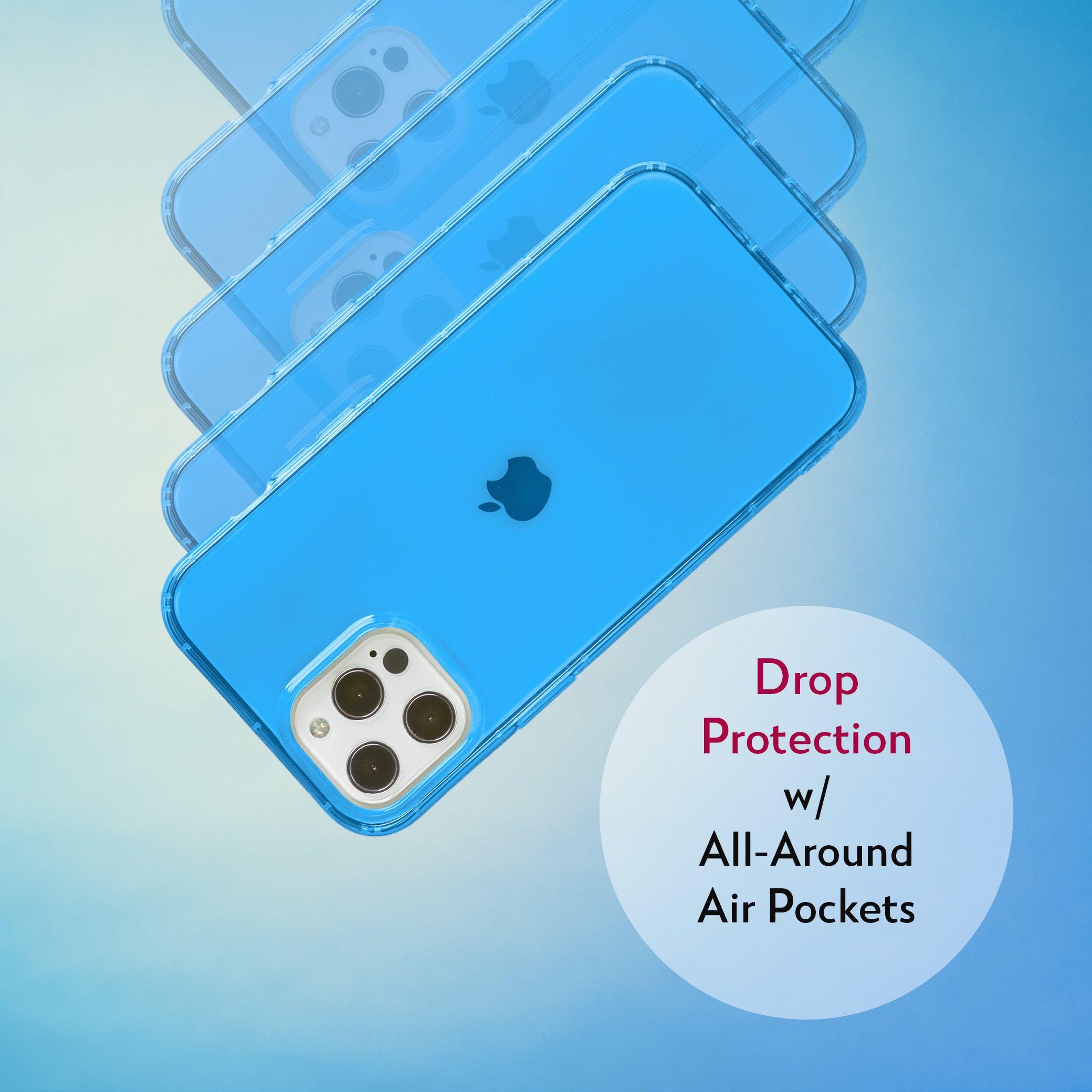 Highlighter Case for iPhone 12 Pro Max - Elevated Azure Blue