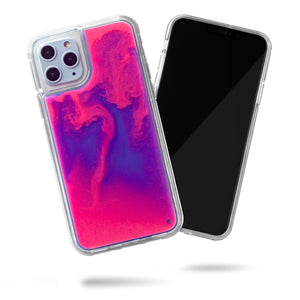 Neon Sand iPhone 11 Pro Case - Blueberry and Pink Glow