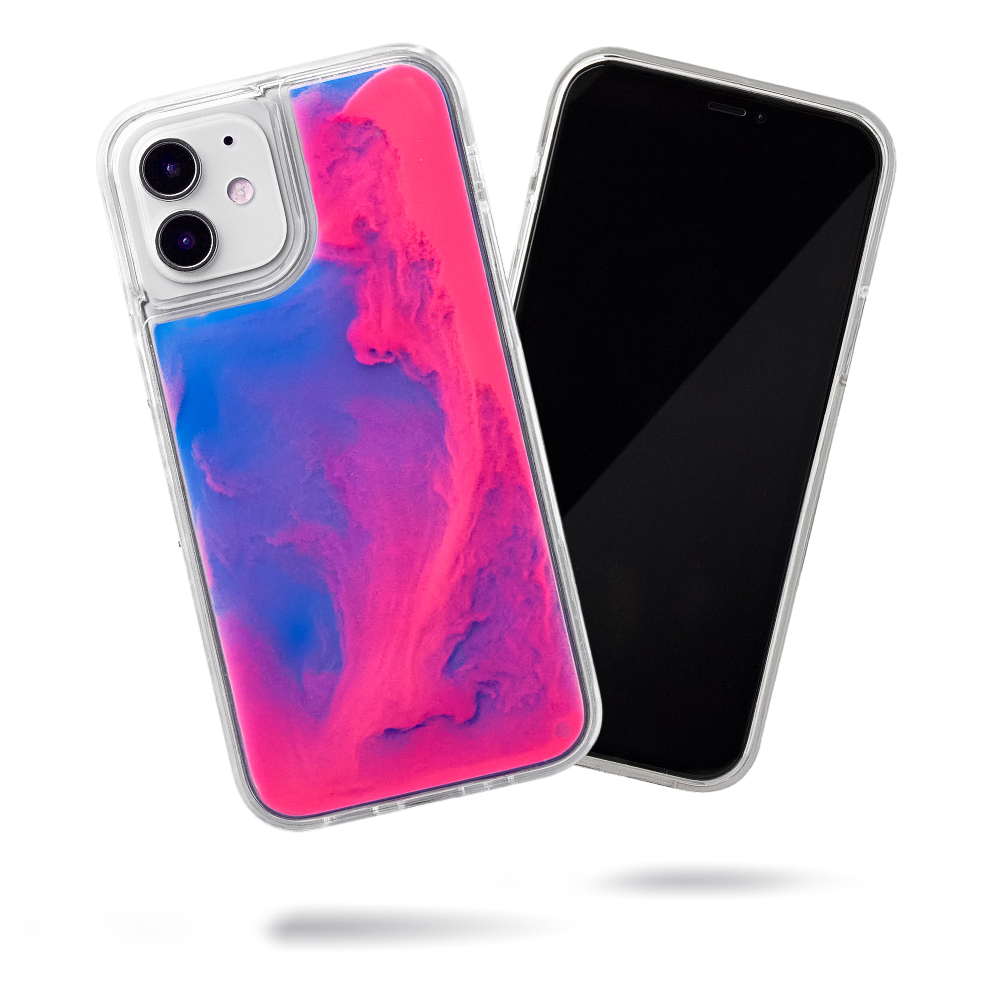 Neon Sand iPhone 12 Mini Case - Blueberry and Pink Glow