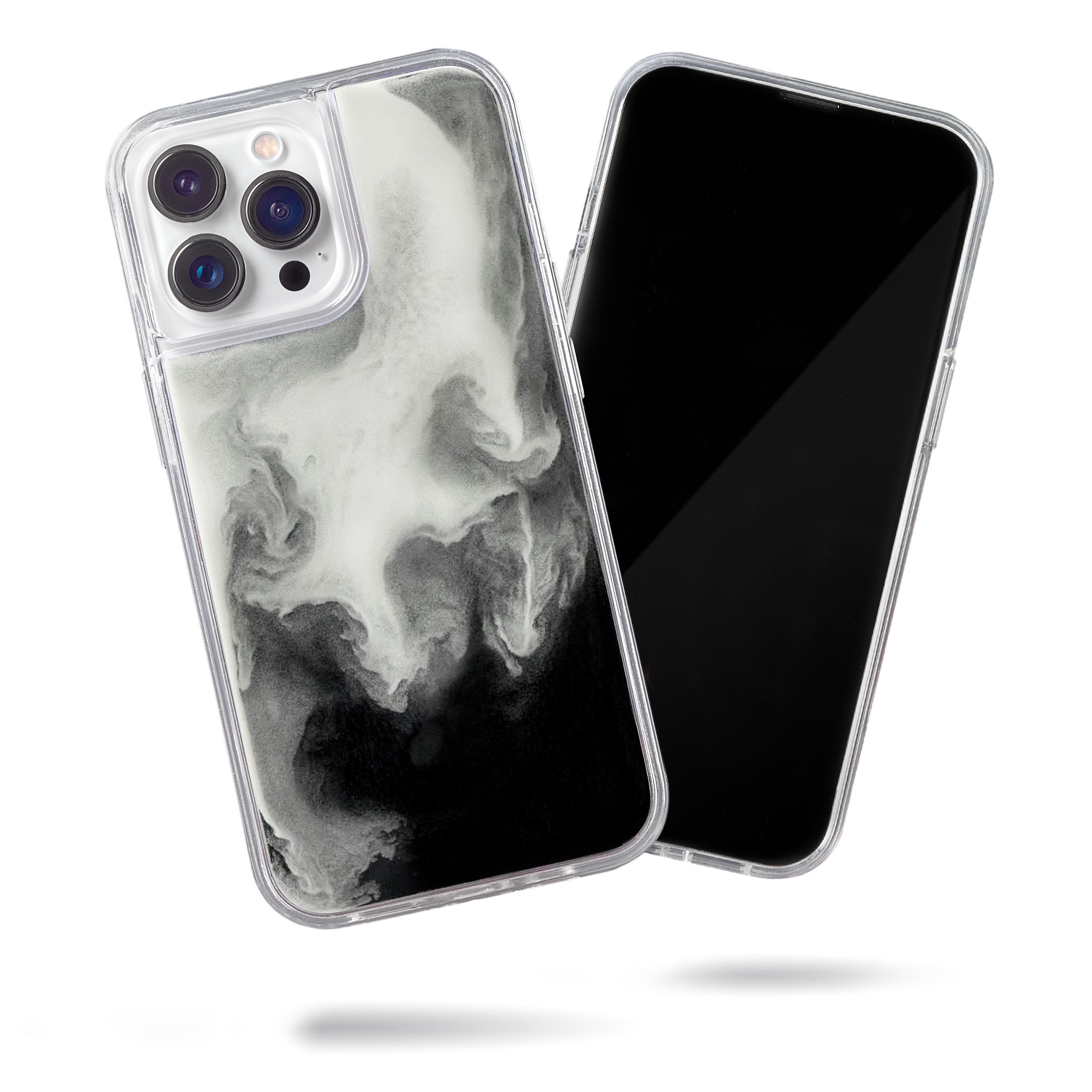 Neon Sand Case for iPhone 13 Pro Max - Hi Contrast Black n White