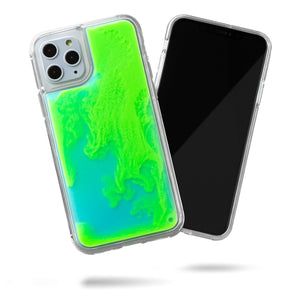 Neon Sand iPhone 11 Pro Case - Mint and Neon Green Glow