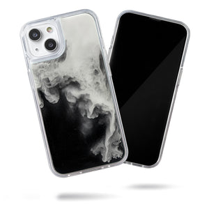 Neon Sand Case for iPhone 13 - Hi Contrast Black n White