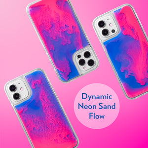 Neon Sand iPhone 12 & 12 Pro Case - Blueberry and Pink Glow