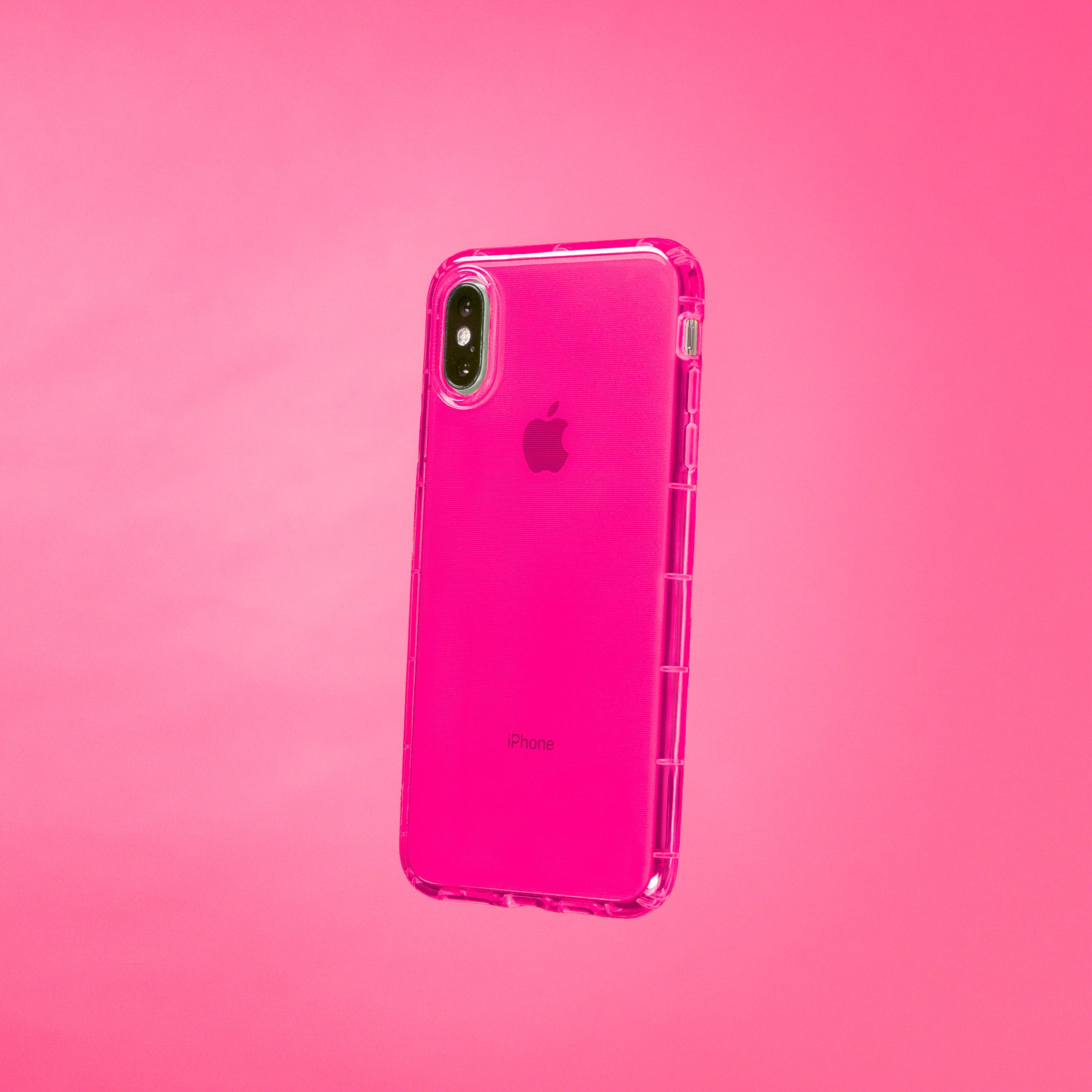 Highlighter Case for iPhone Xs iPhone X Eye-Catching Hot Pink