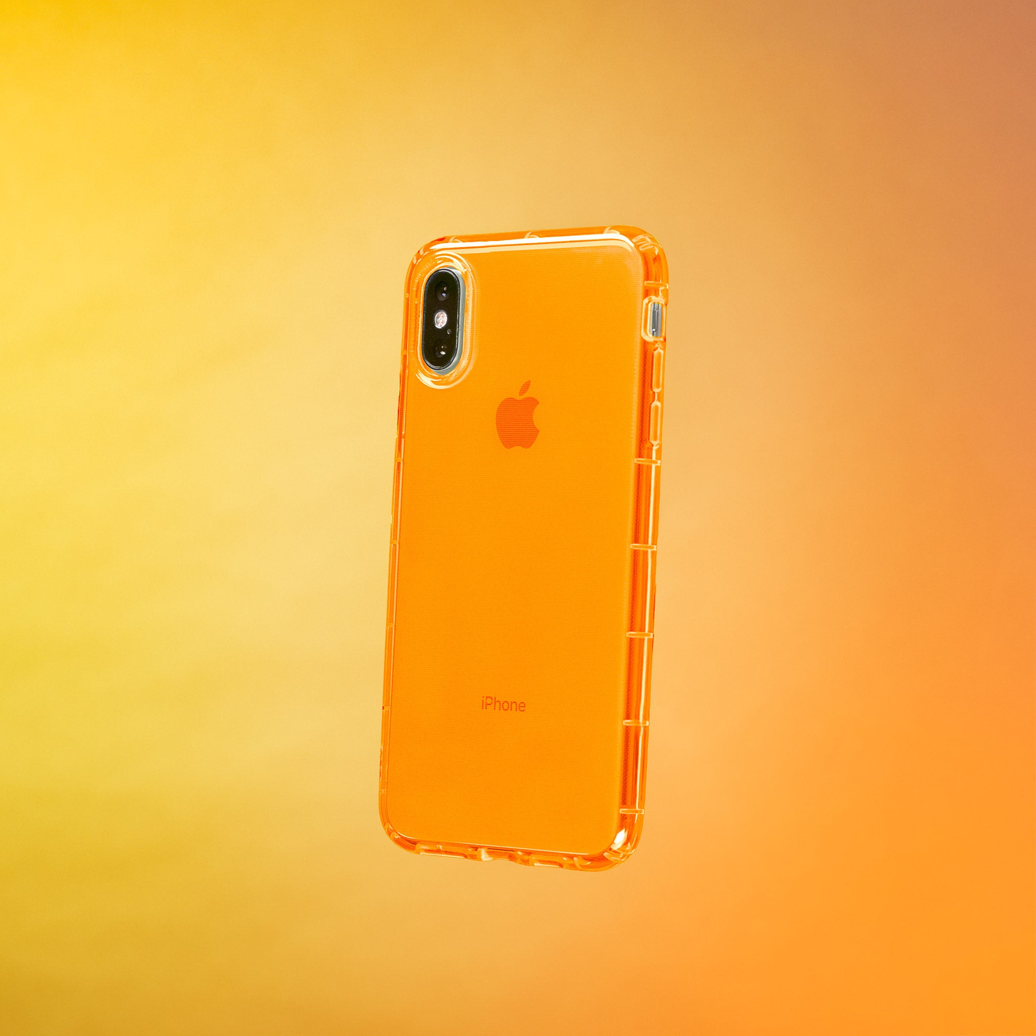 Highlighter Case for iPhone Xs & iPhone X - Intense Bright Orange