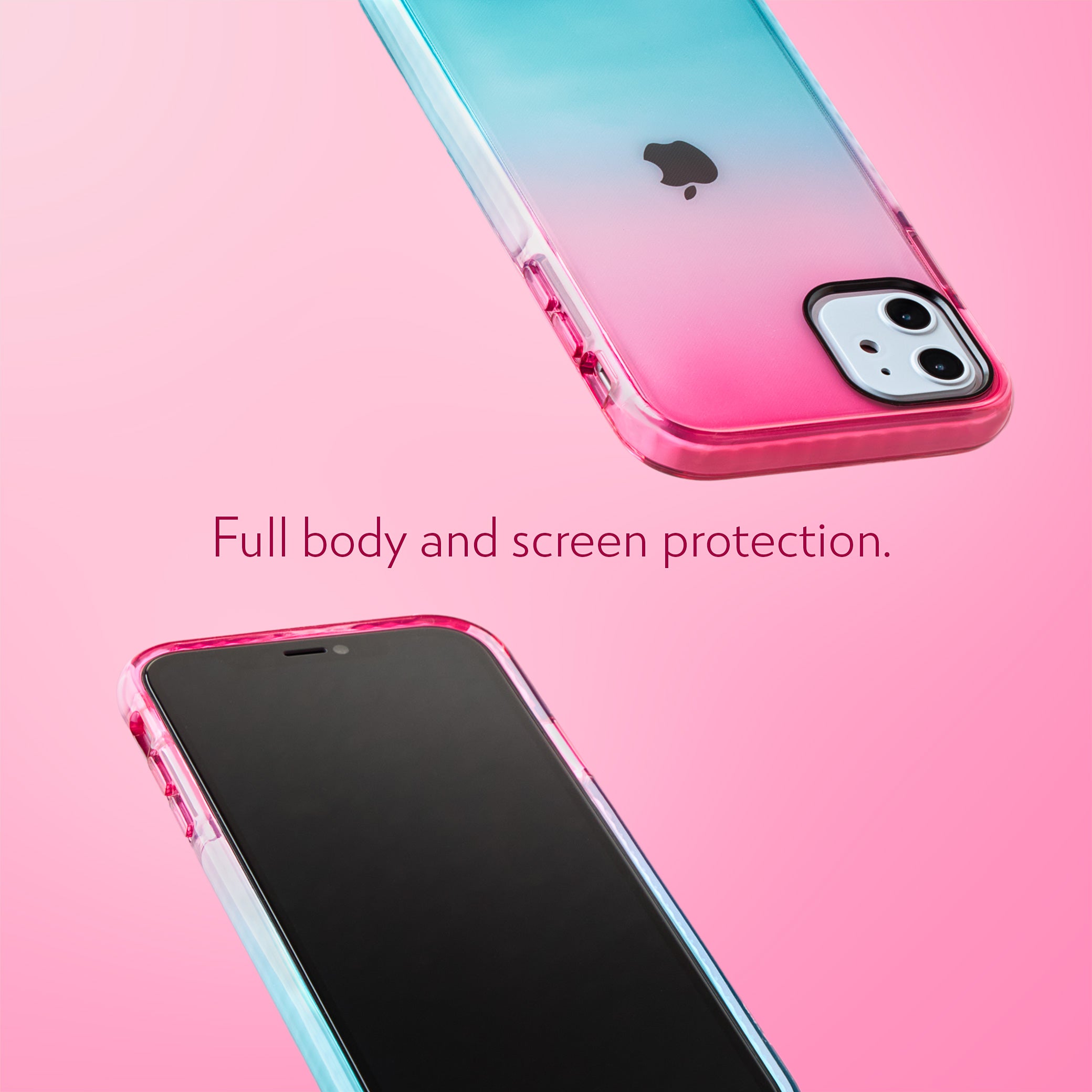 Barrier Case for iPhone 11 - Blue n Pink Gradient Sunset