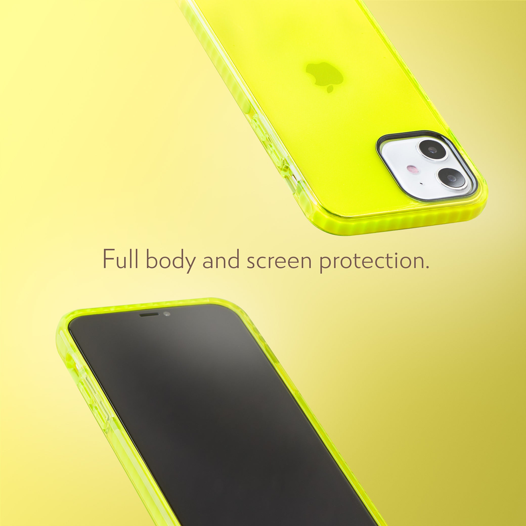 Neon Sand iPhone 12 and 12 Pro Case - Hi Energy Neon Yellow