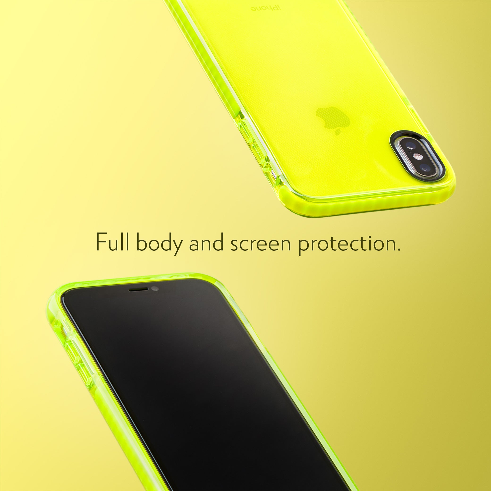 Barrier Case for iPhone Xs & iPhone X - Hi-Energy Neon Yellow