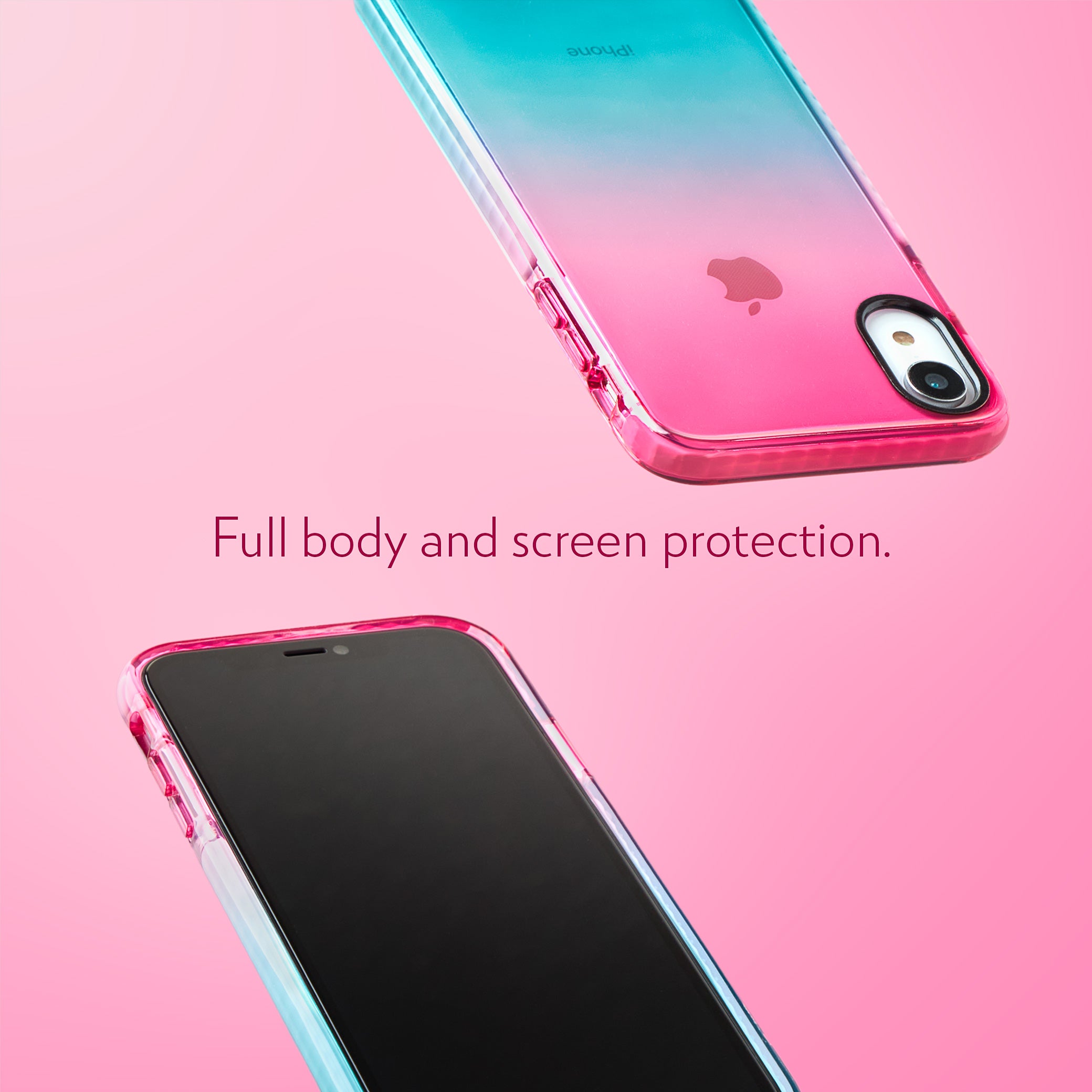 Barrier Case for iPhone XR - Blue n Pink Gradient Sunset