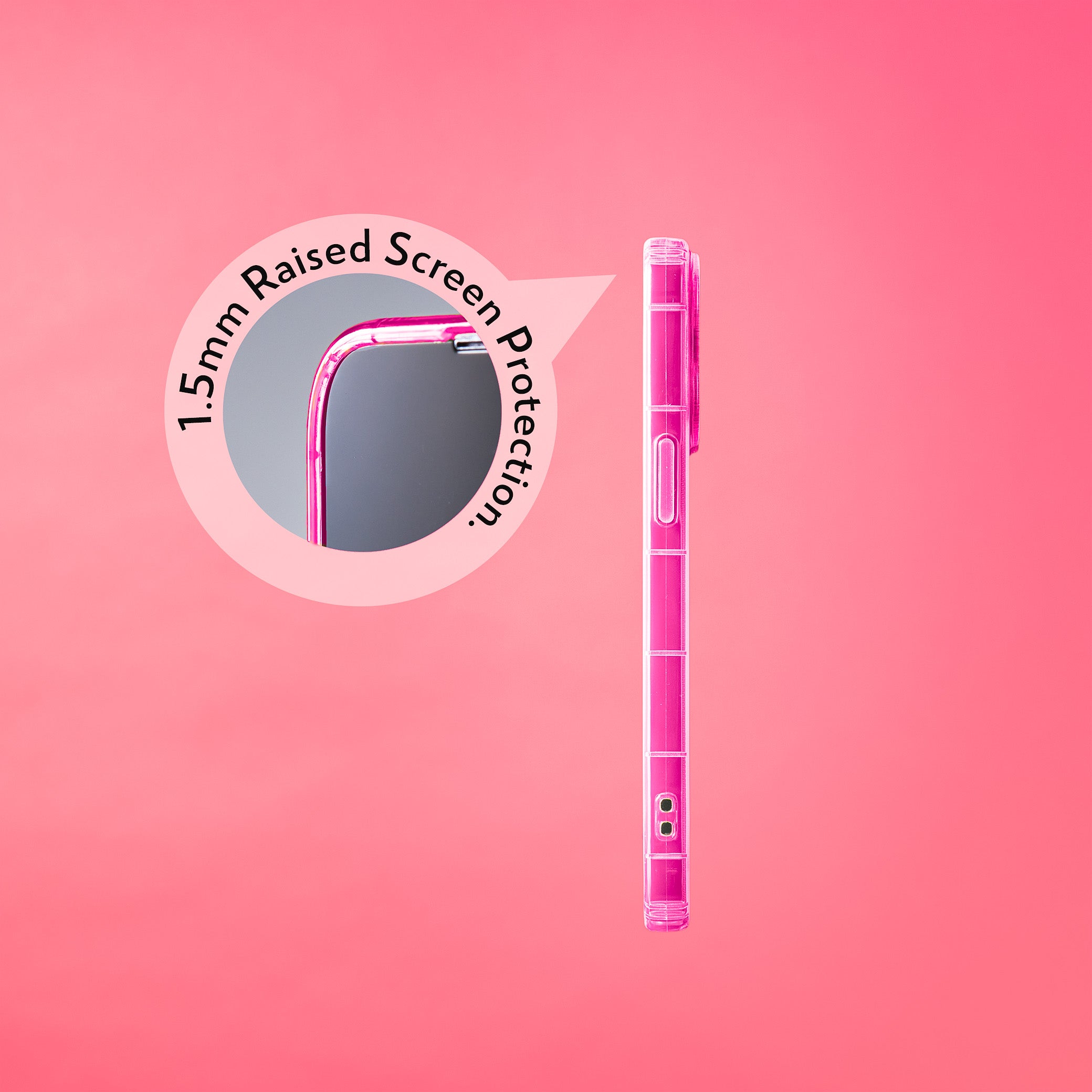 Highlighter Case for iPhone 13 Pro - Eye-Catching Hot Pink