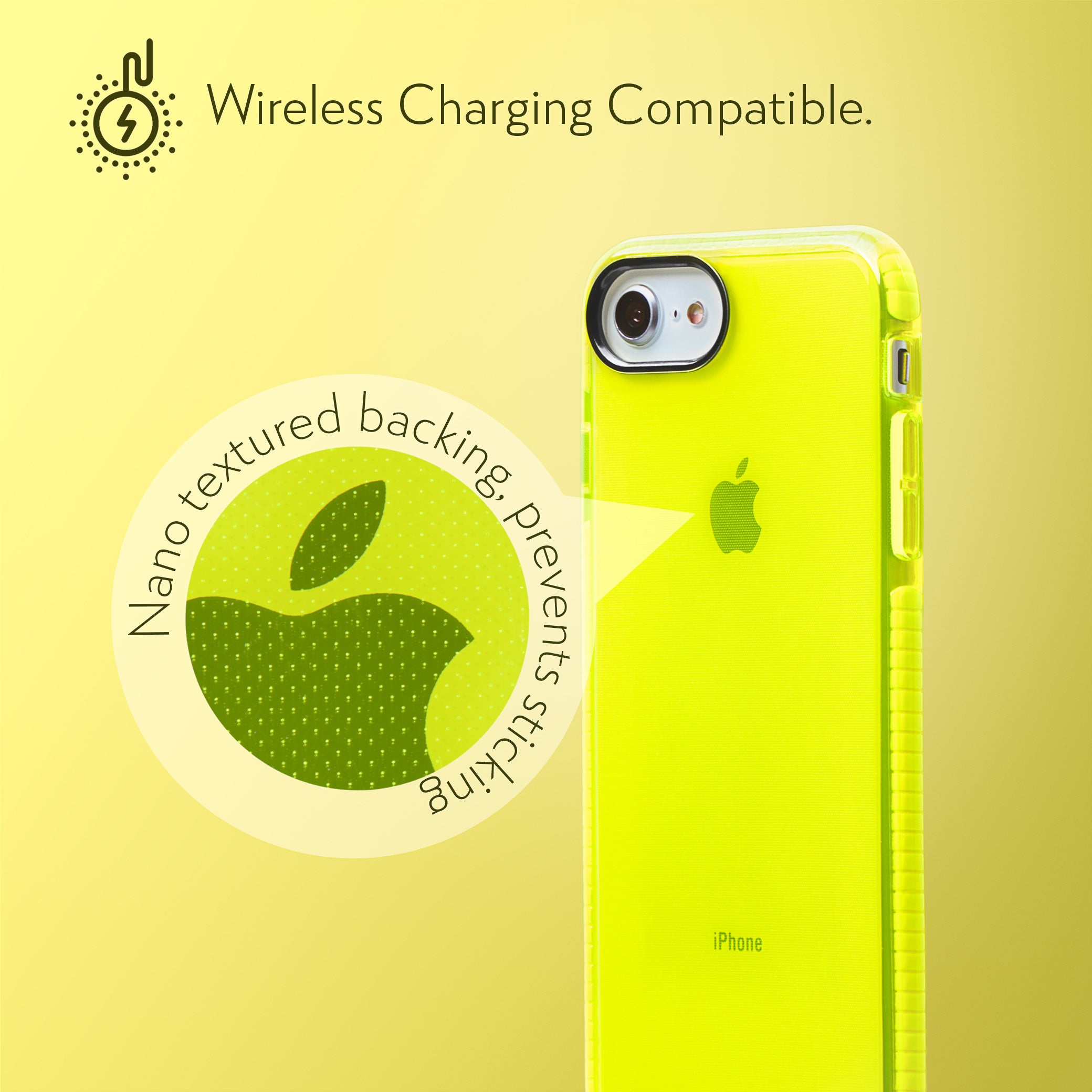 Barrier Case for iPhone SE, iPhone 8 & iPhone 7 - Hi-Energy Neon Yellow