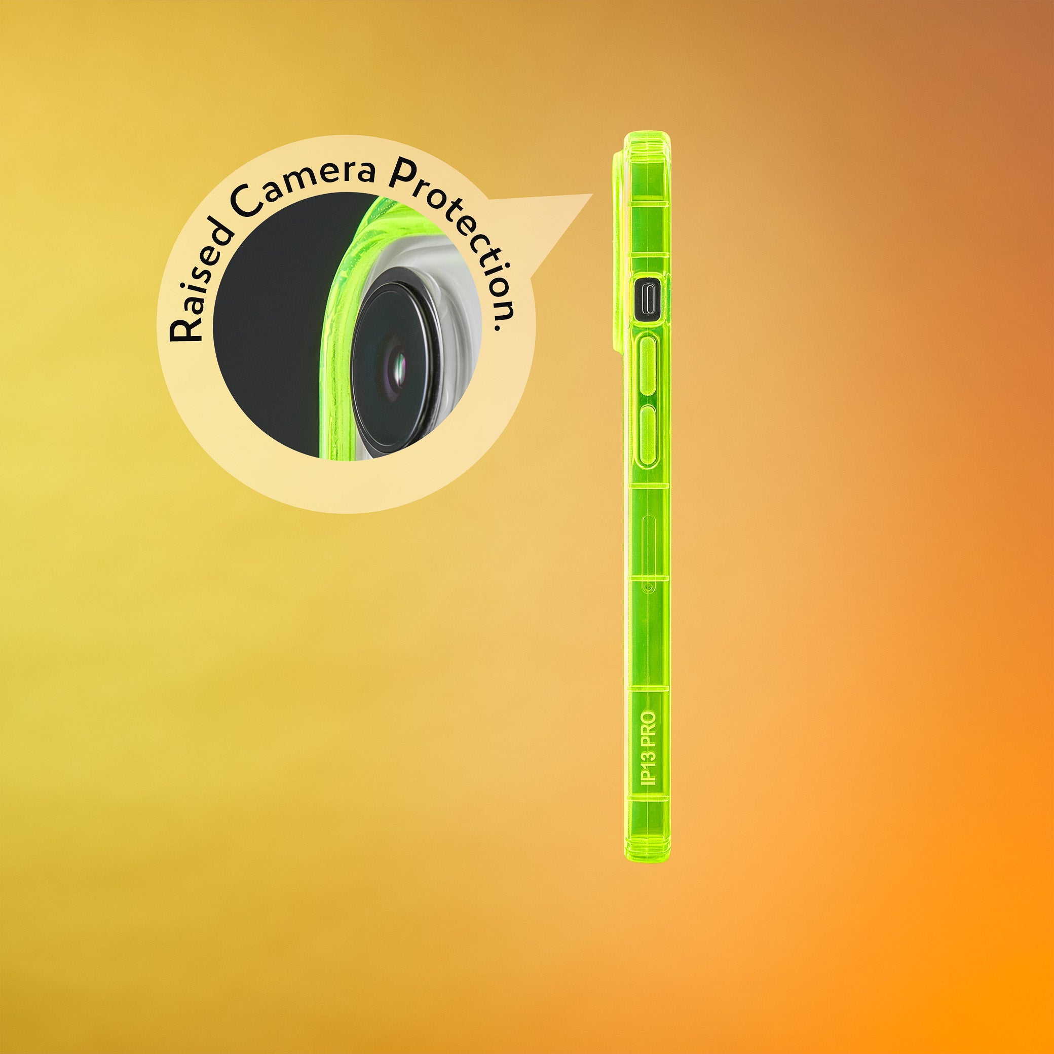 Highlighter Case for iPhone 13 Pro - Conspicuous Neon Yellow