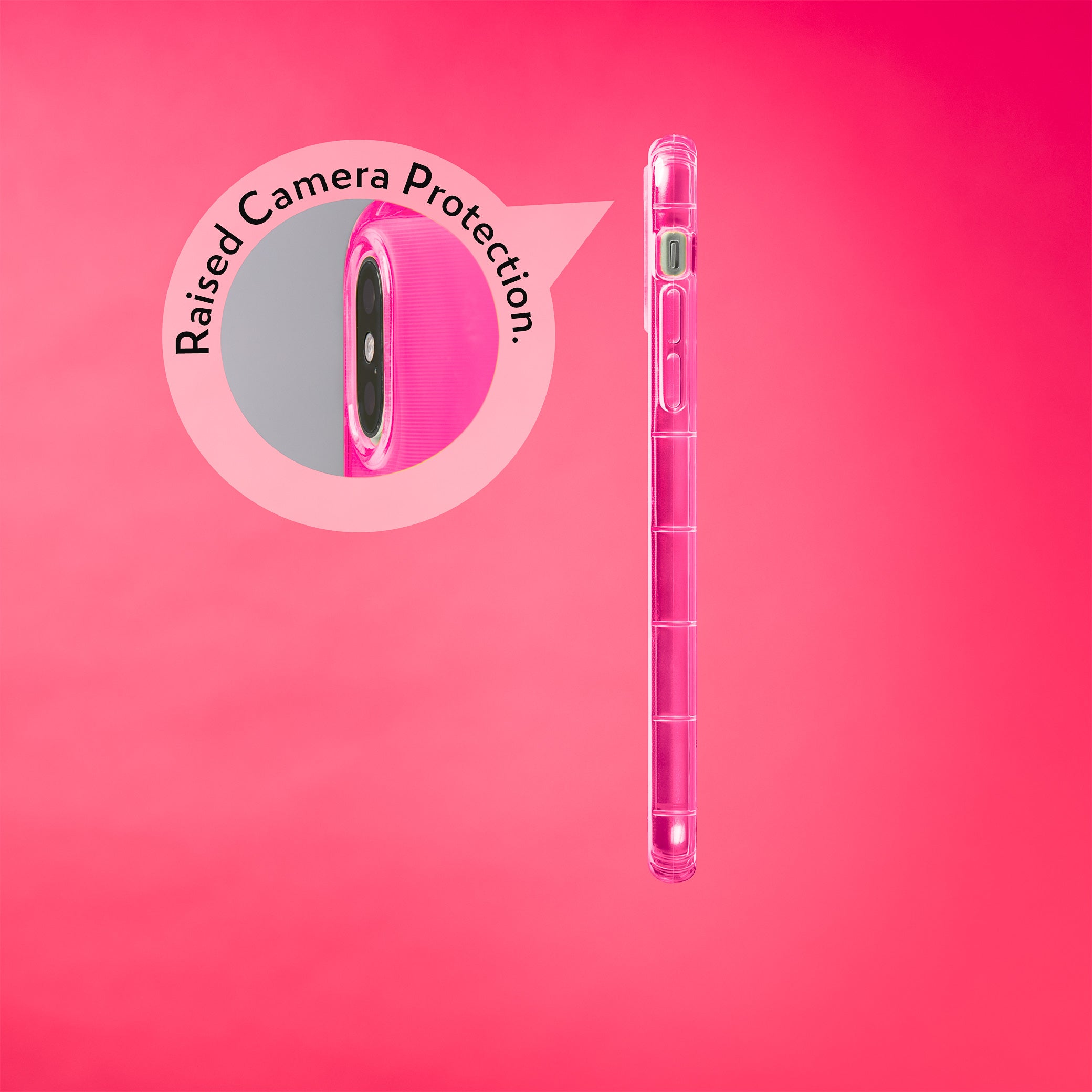 Highlighter Case for iPhone Xs Max - Eye-Catching Hot Pink