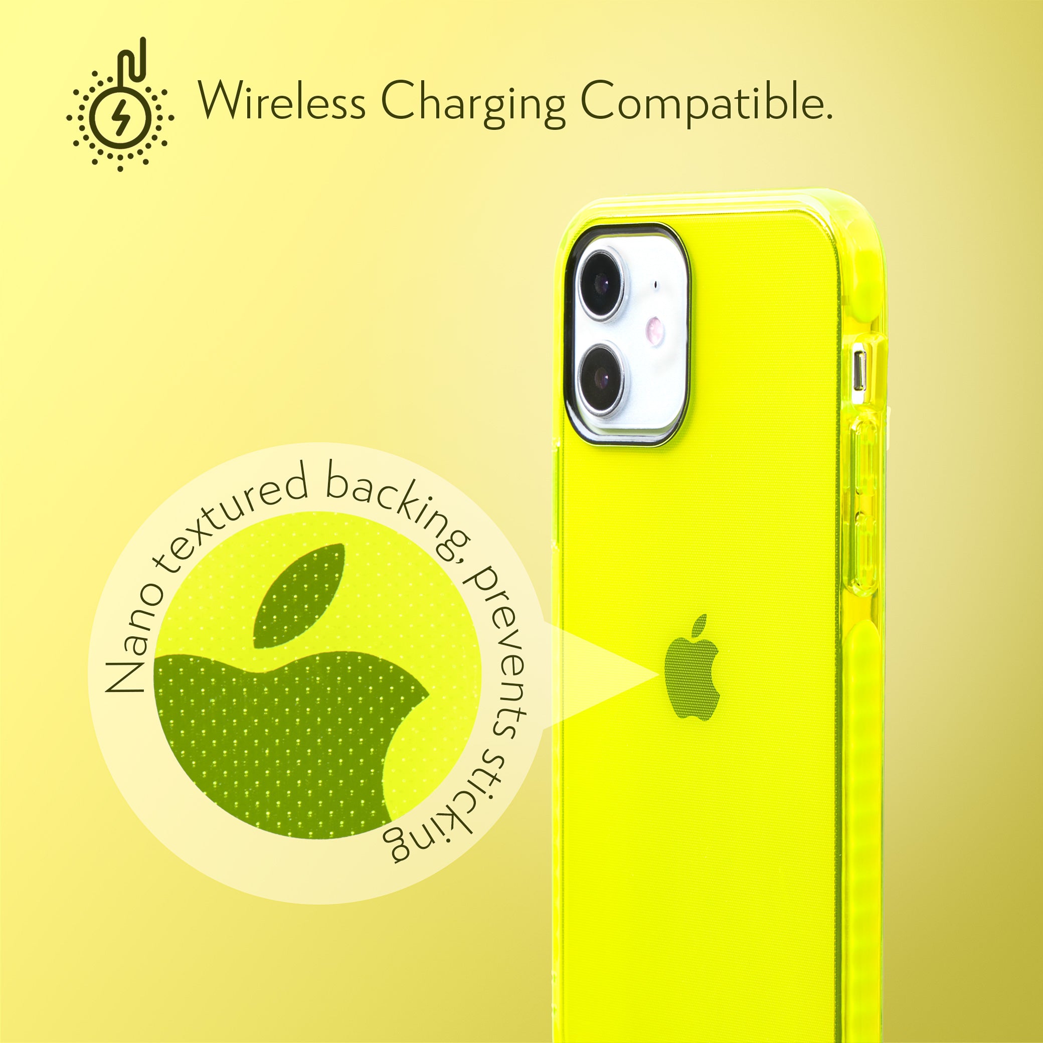 Neon Sand iPhone 12 Mini Case - Hi Energy Neon Yellow
