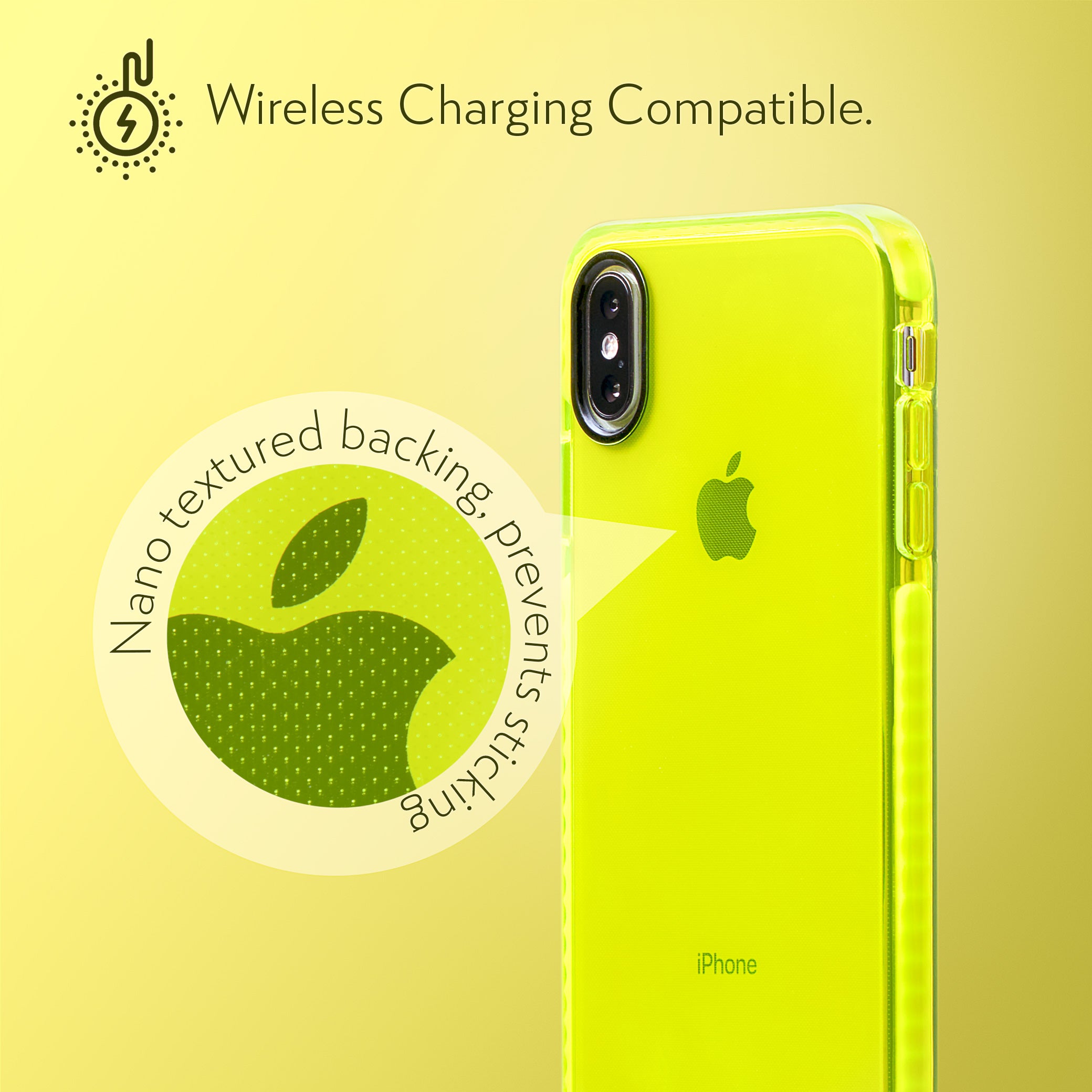 Barrier Case for iPhone Xs & iPhone X - Hi-Energy Neon Yellow