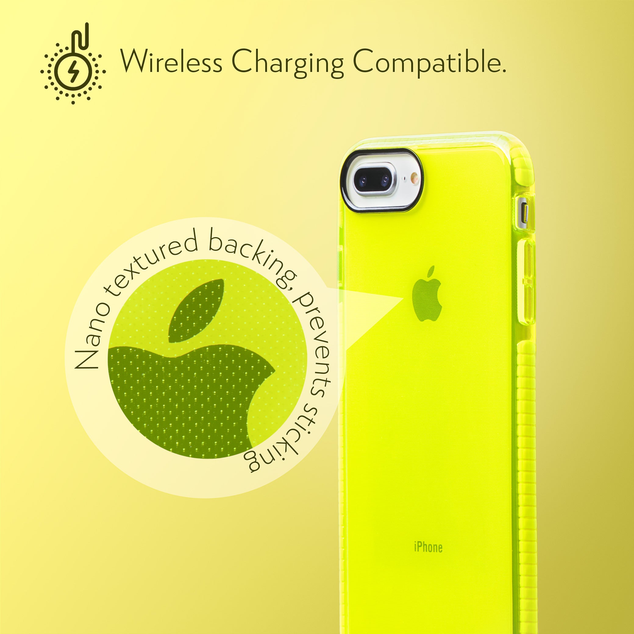 Barrier Case for iPhone 8 Plus & iPhone 7 Plus - Hi-Energy Neon Yellow