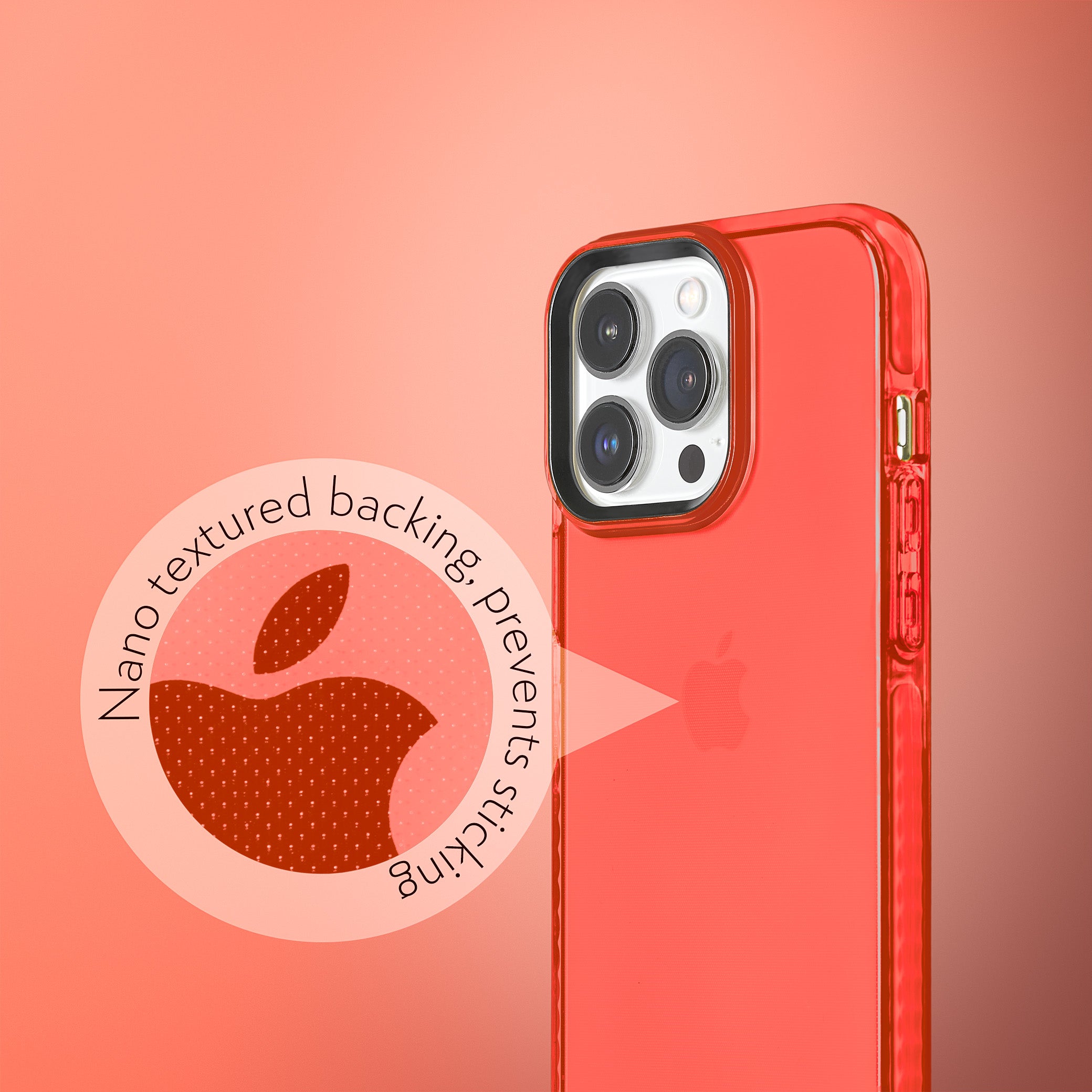 Barrier Case for iPhone 13 Pro - Electric Red Strawberry Red