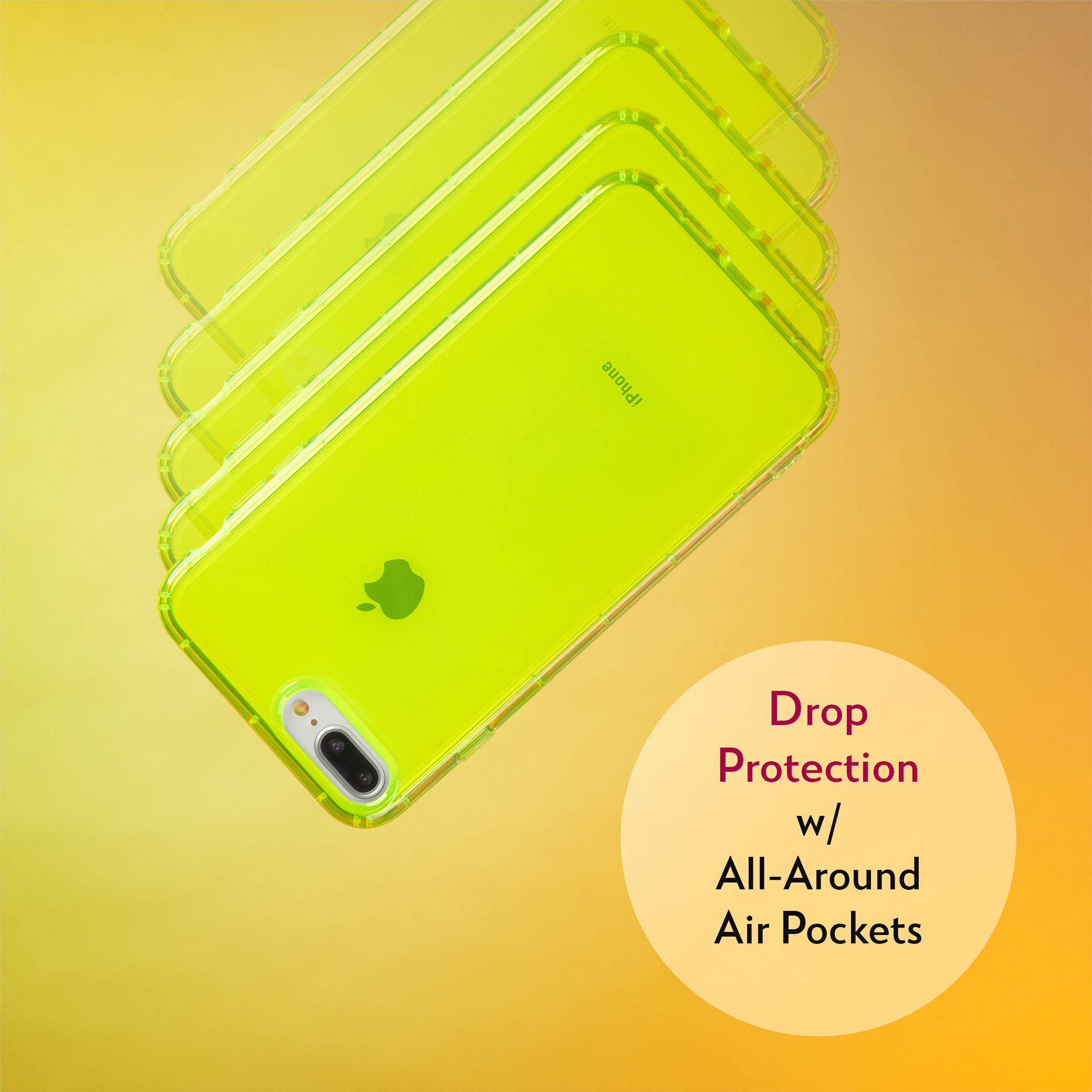 Highlighter Case for iPhone 8 Plus & iPhone 7 Plus - Conspicuous Neon Yellow
