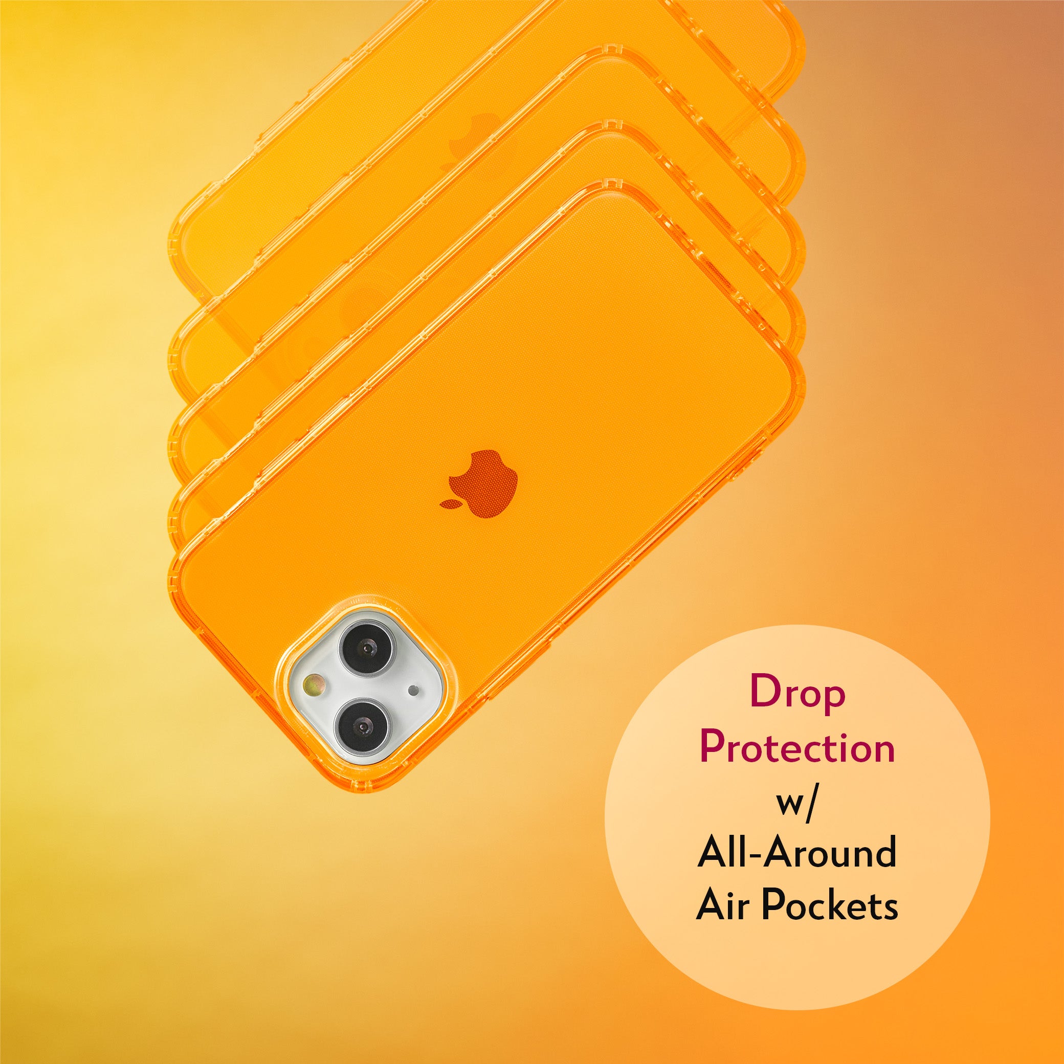 Highlighter Case for iPhone 13 Mini- Intense Bright Orange