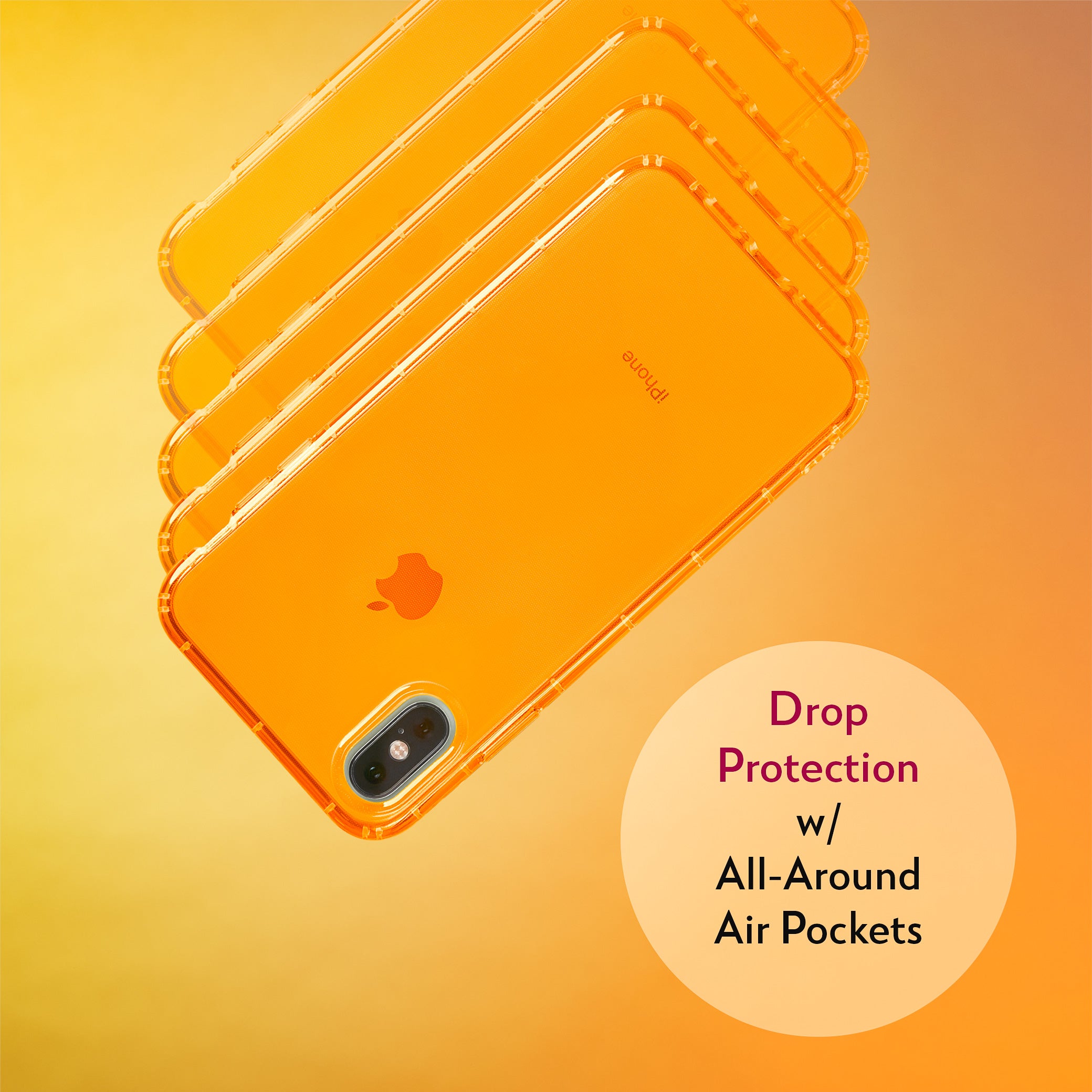Highlighter Case for iPhone Xs & iPhone X - Intense Bright Orange